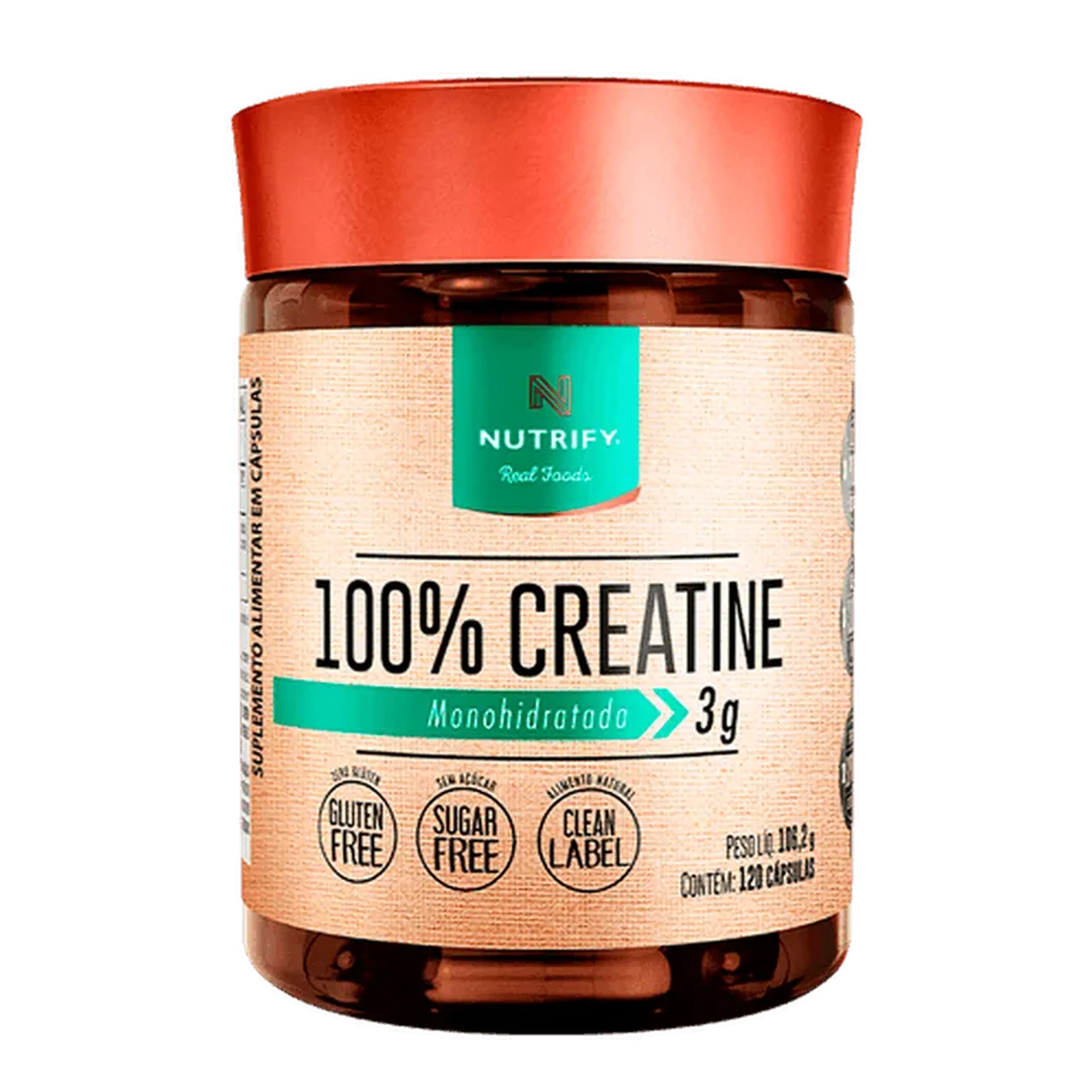 100% Creatine em cápsula | 120 capsulas imagem