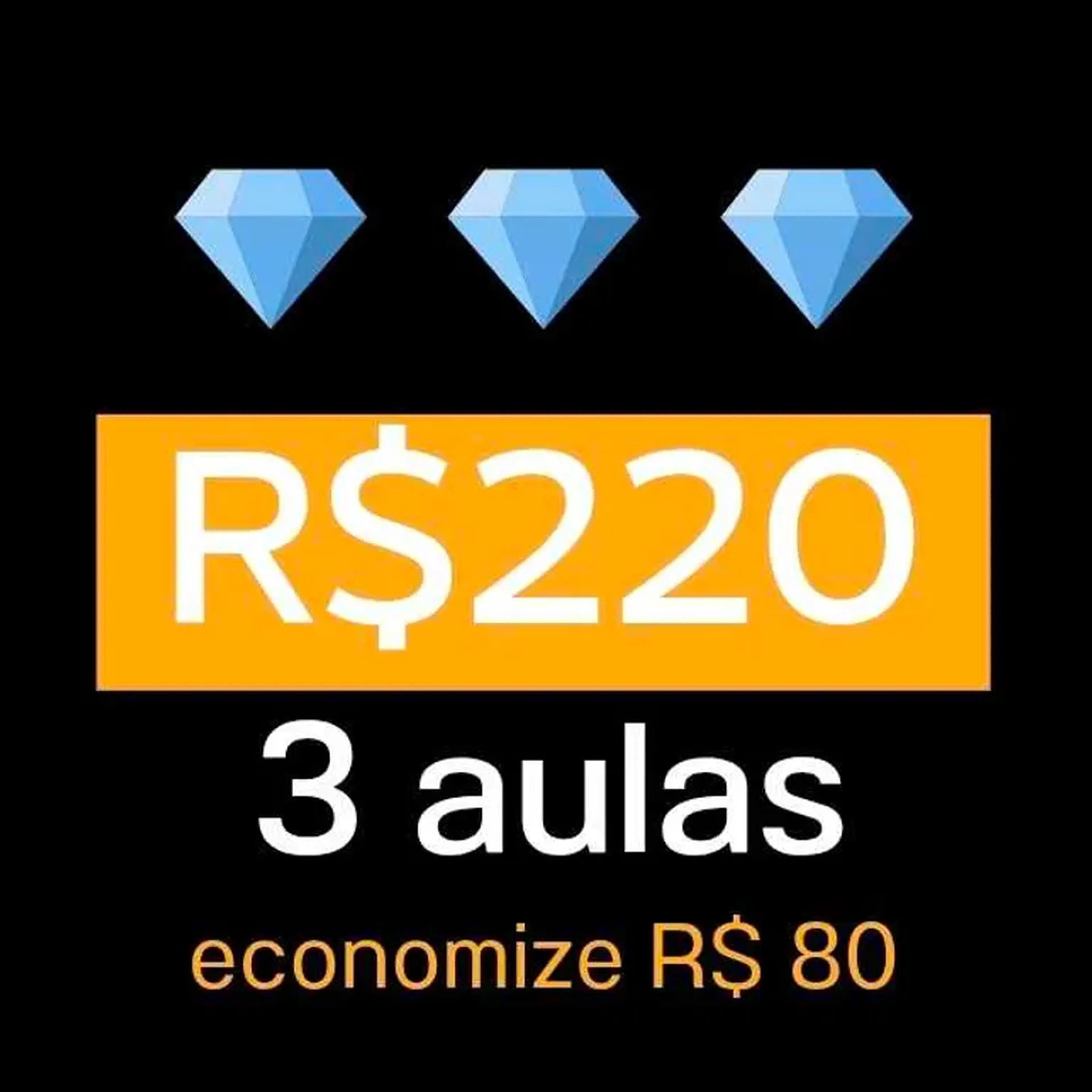 Pacote 3 Aulas imagem