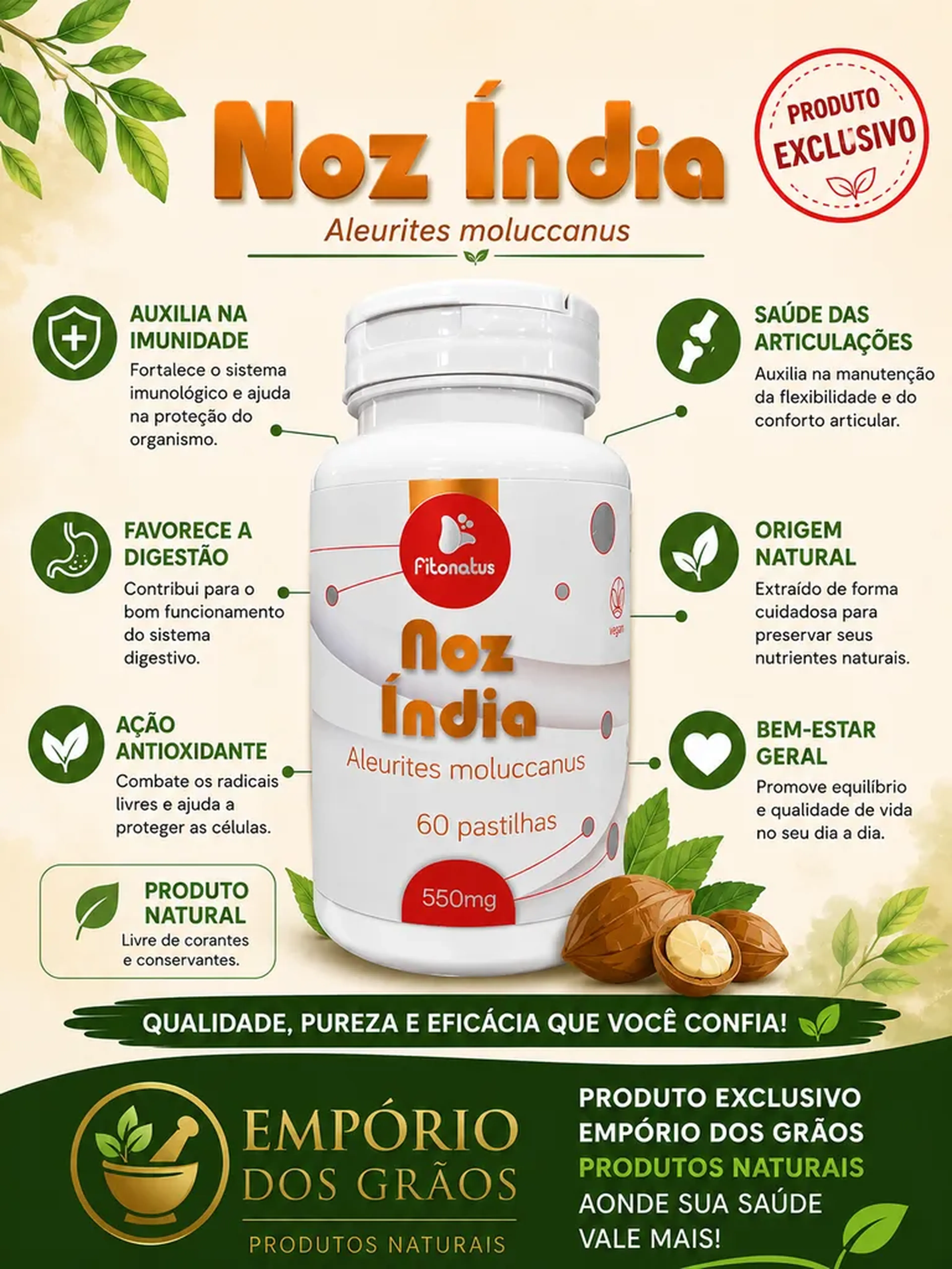 Noz da India - 60 caps imagem