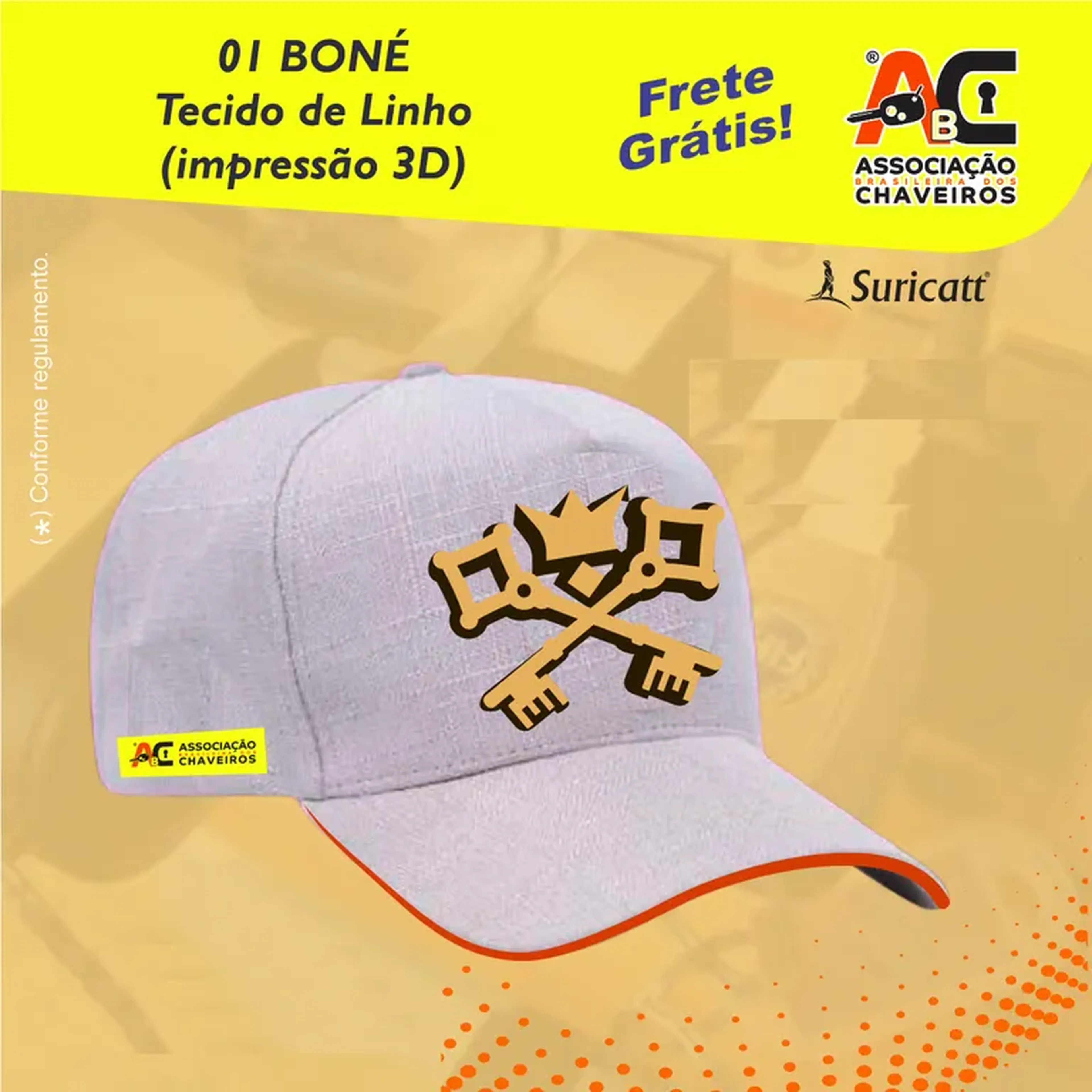 BONÉ EM LINHO ESTILO ASSOCIAÇÃO imagem