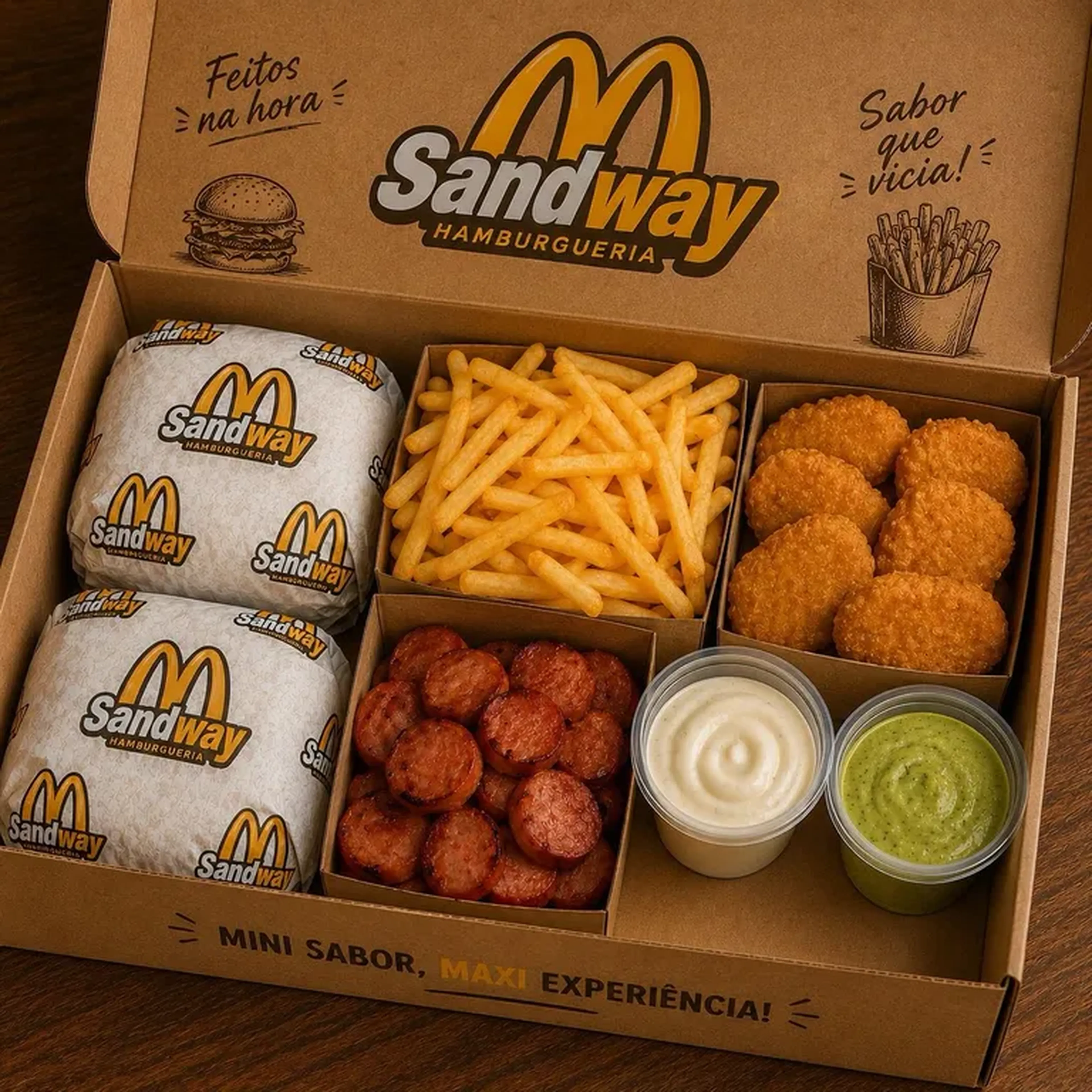 COMBO SANDWAY MEC PORÇÃO imagem