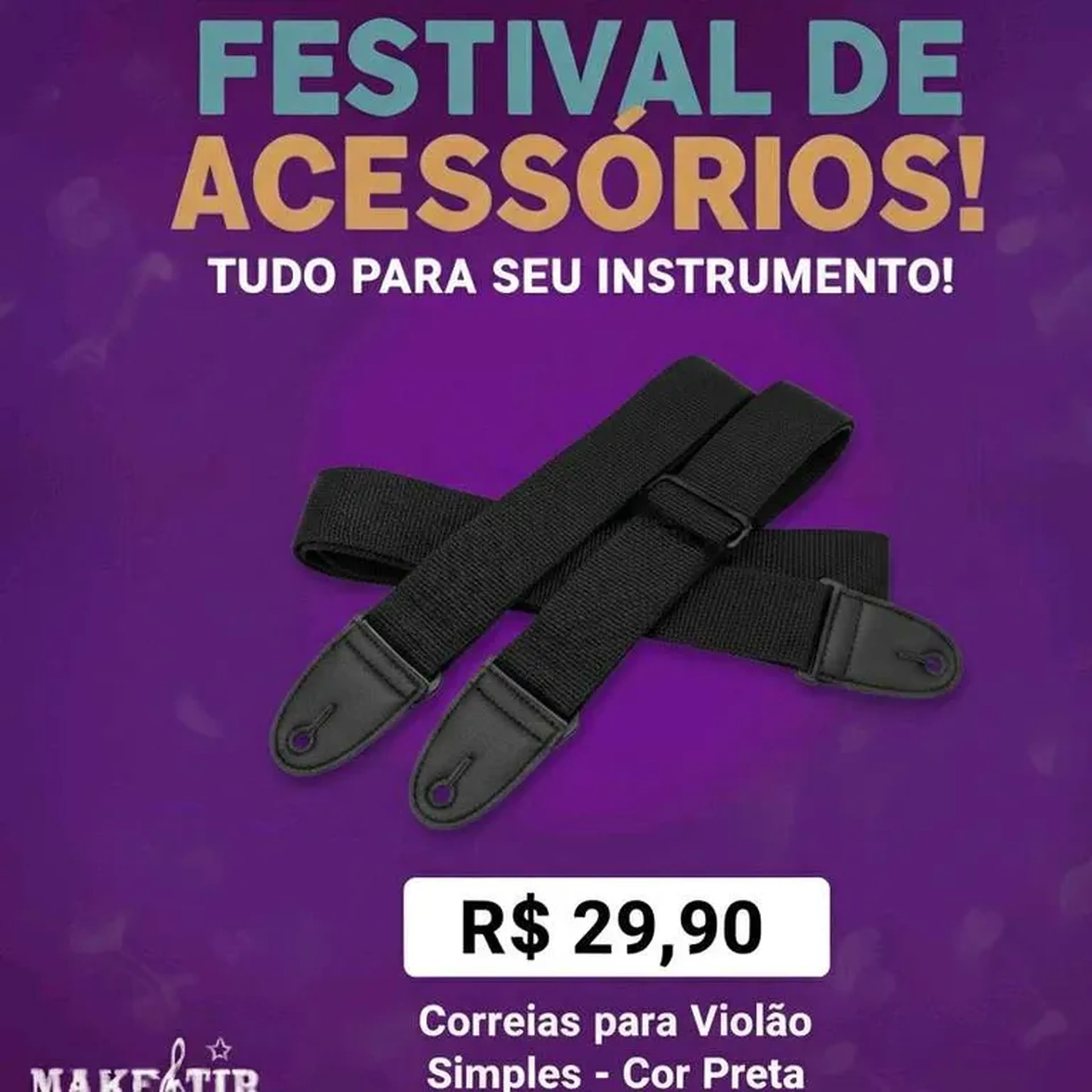 Correia Simples para Violão e GUITARRA imagem