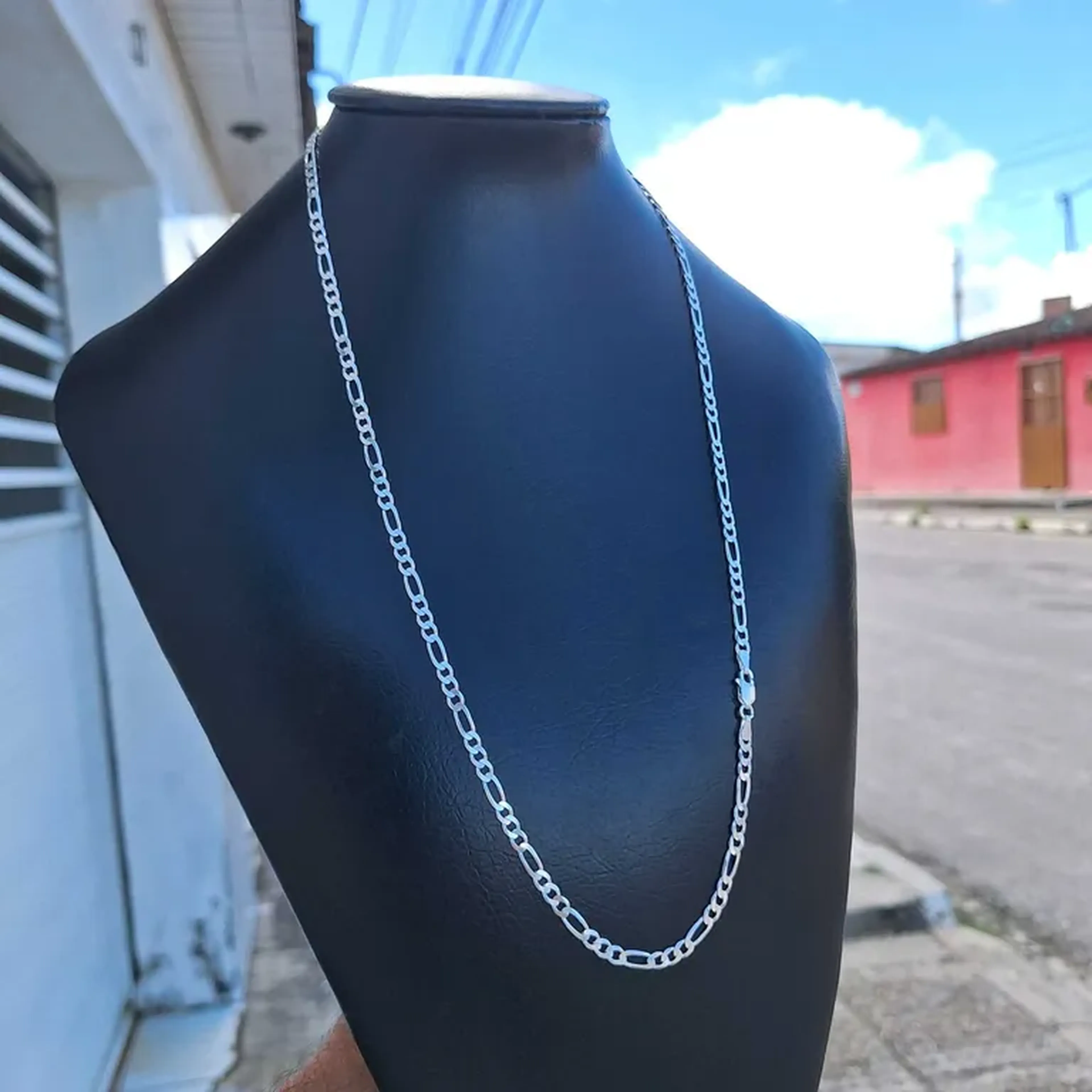 corrente 3 pra 1 de 4mm 60cm imagem
