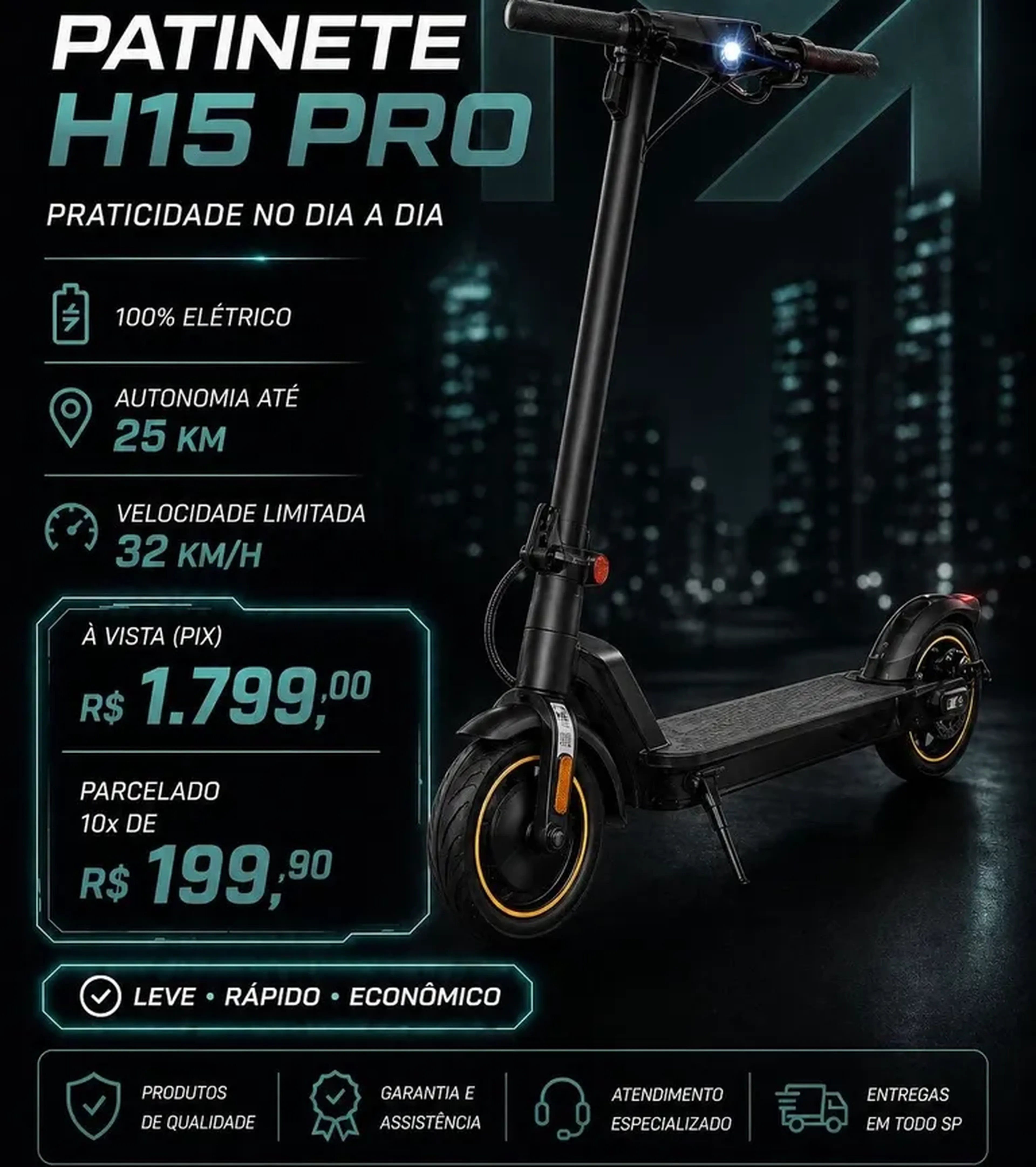 Patinete H15 PRO imagem