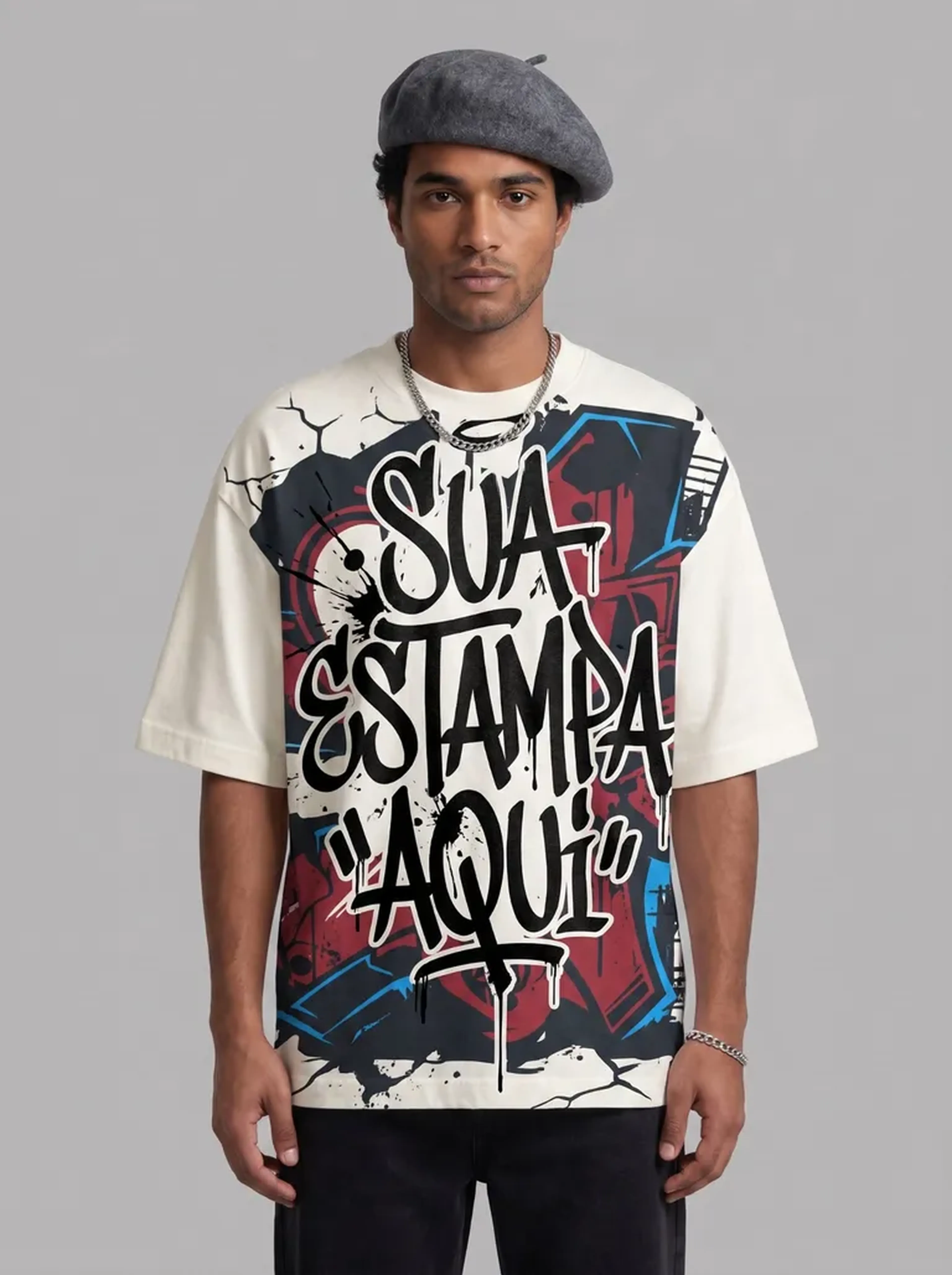 Oversized Offwhite Personalizada (FRENTE) imagem