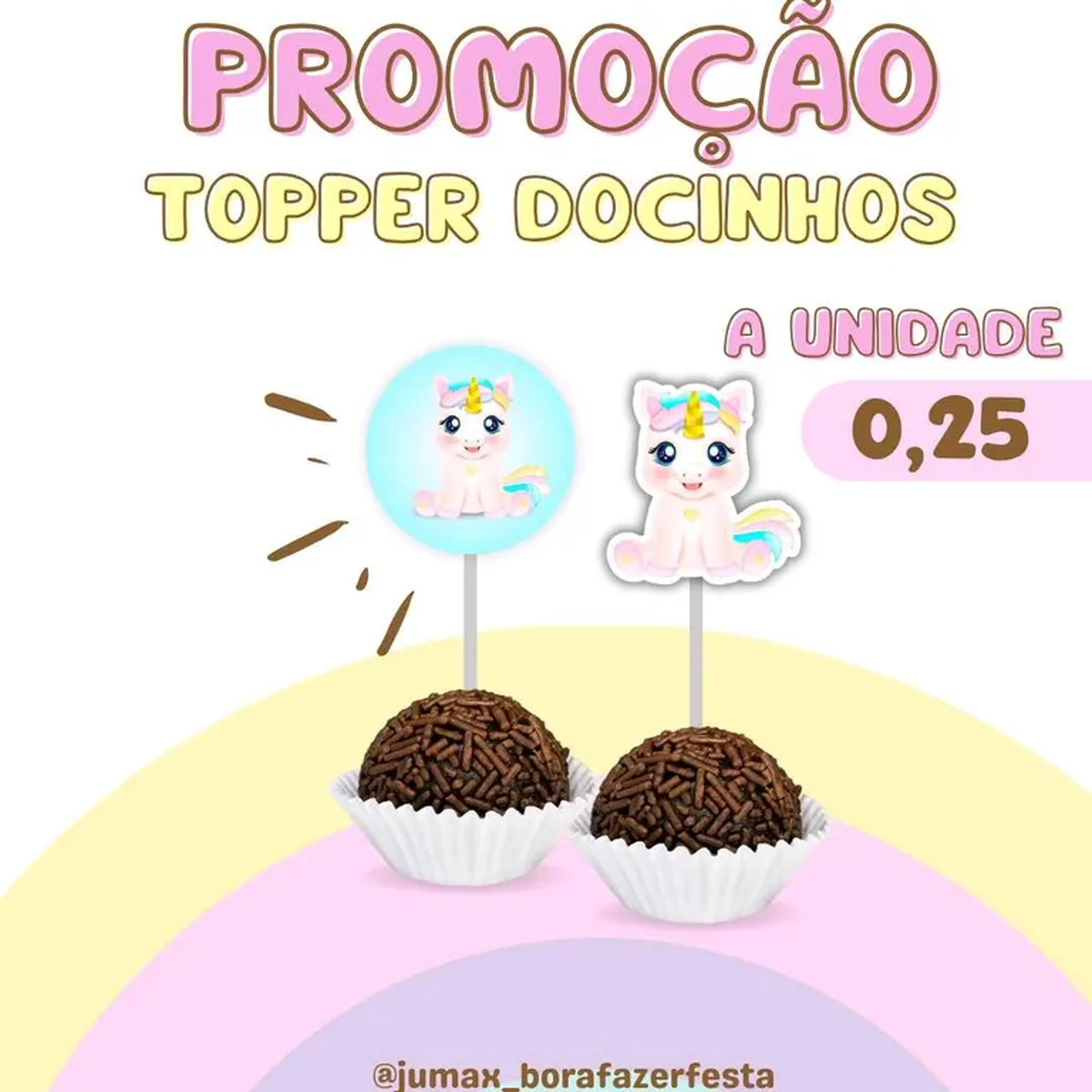 Topper de Docinhos imagem