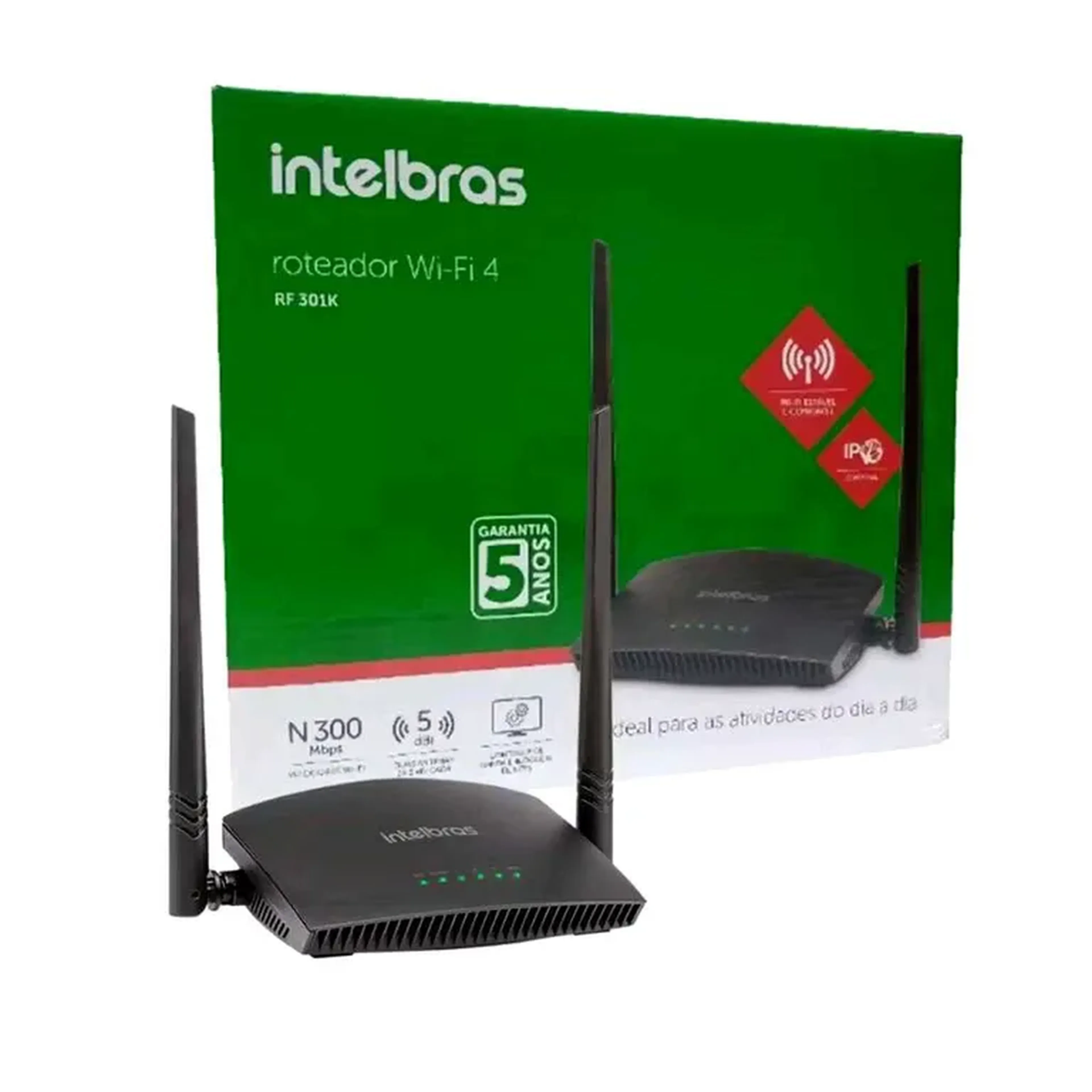 Roteador Repetidor, Acess Point Intelbras Rf 301k Preto Bivolt imagem