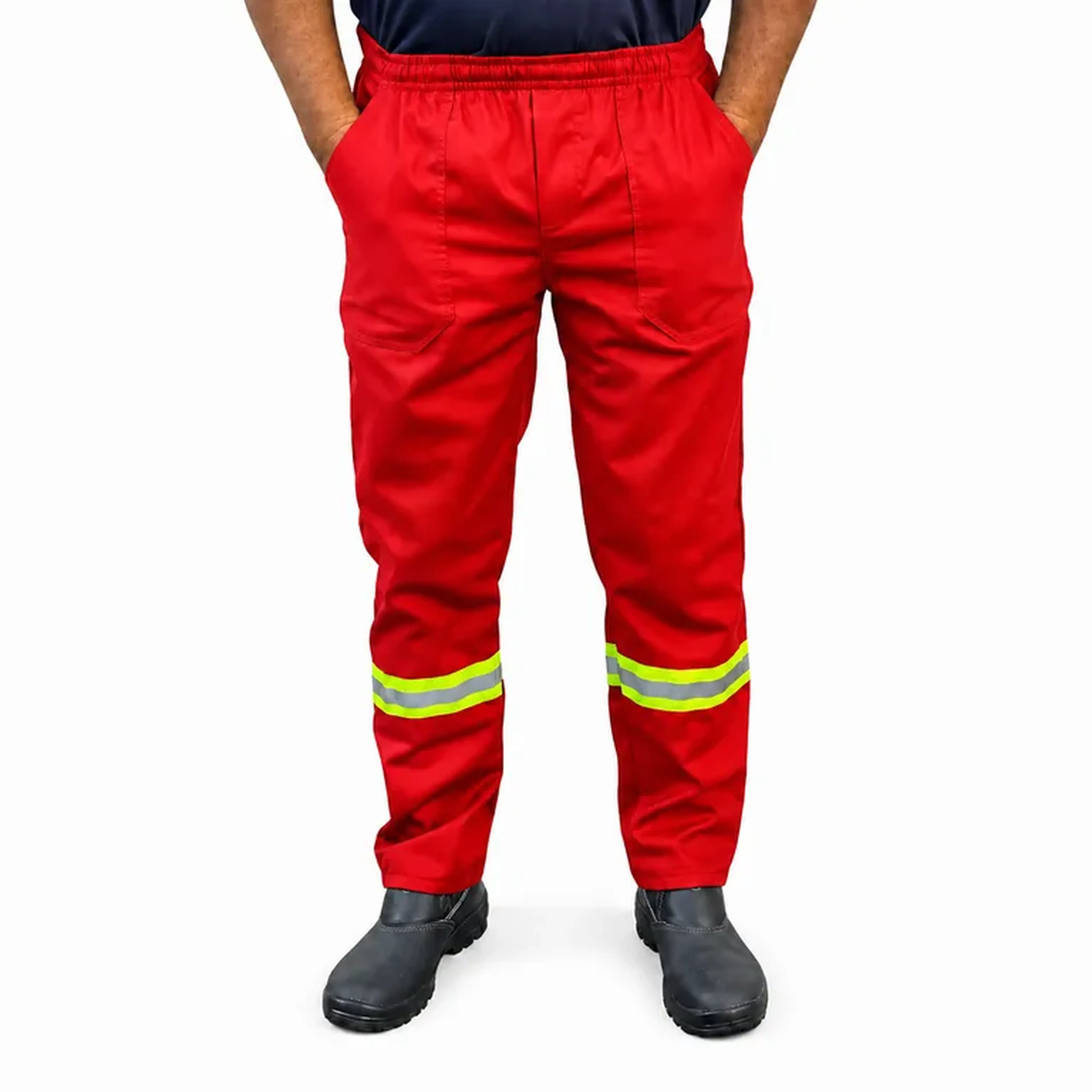 Calça Brim Pesado Vermelha imagem