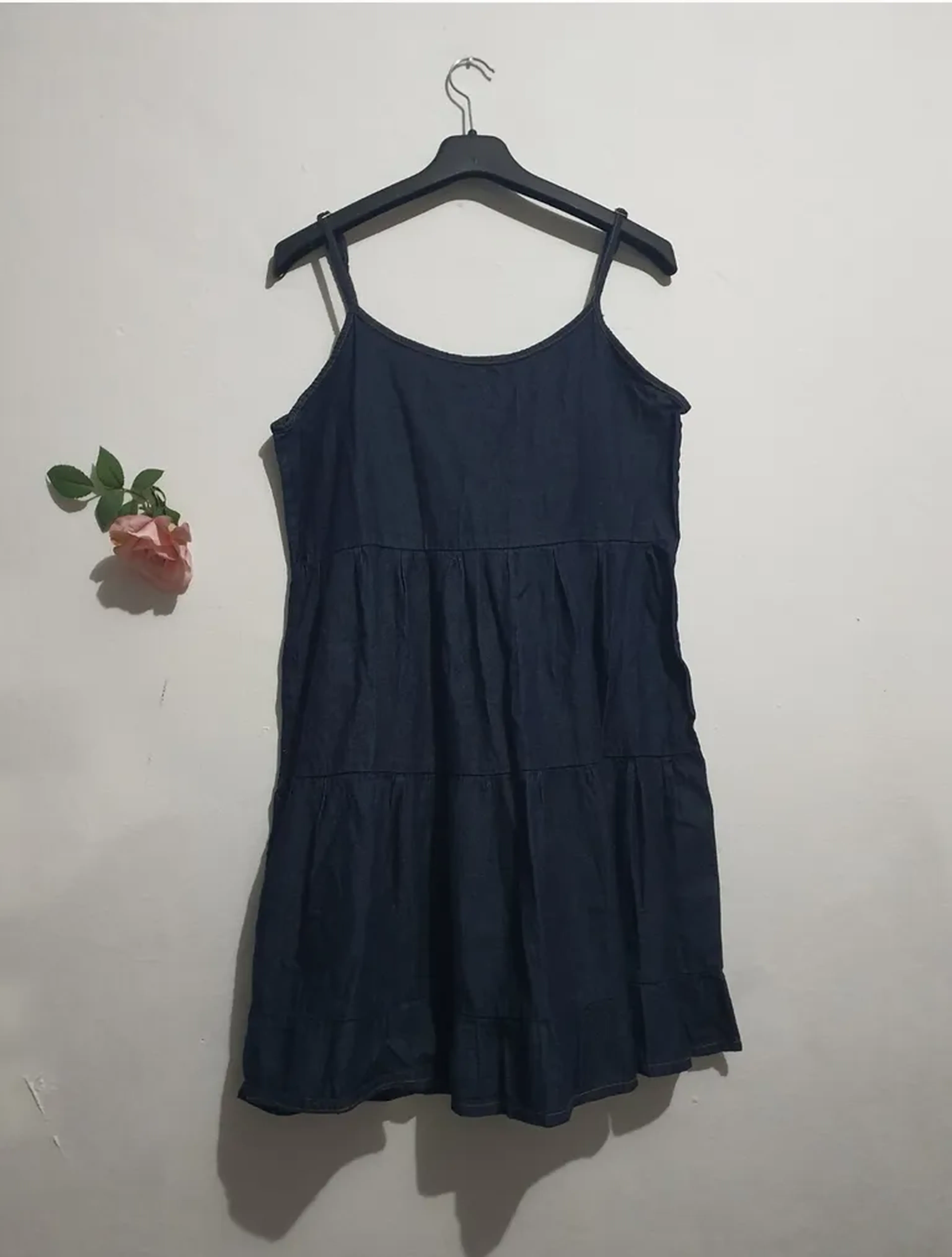 Vestido Jeans Preto imagem