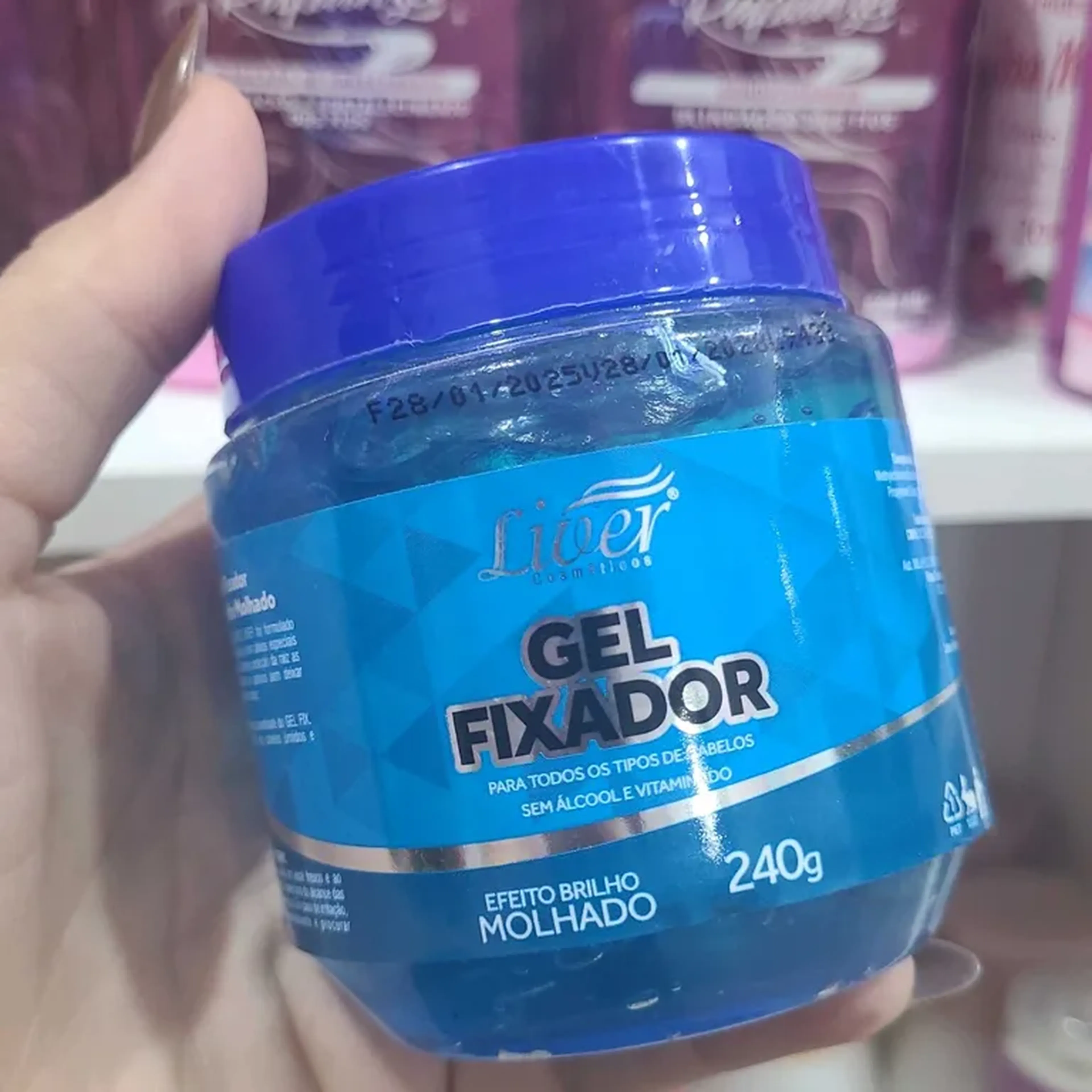 gel fixador imagem