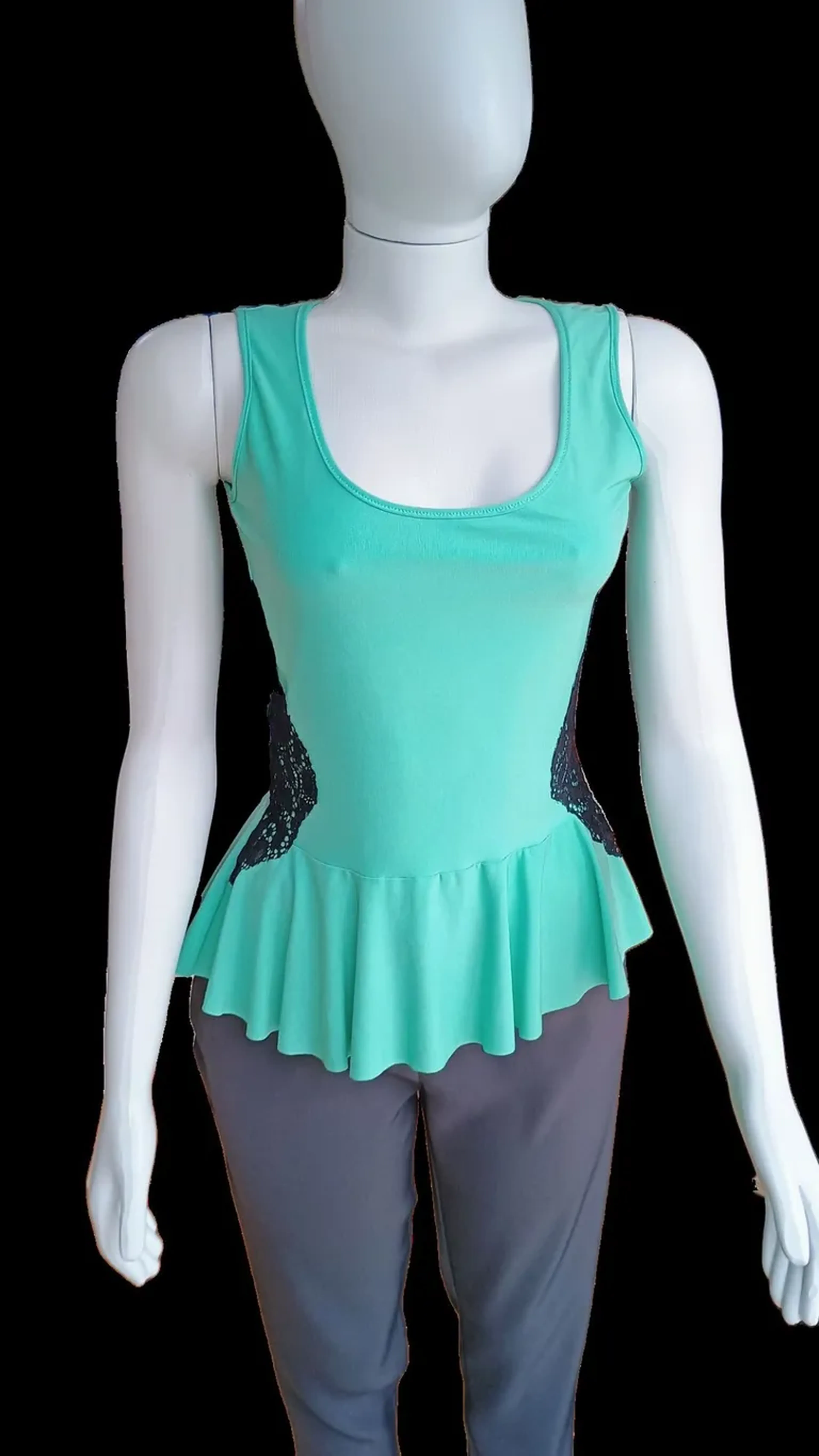 Blusa Agatha Verde Tiffany Limelight imagem
