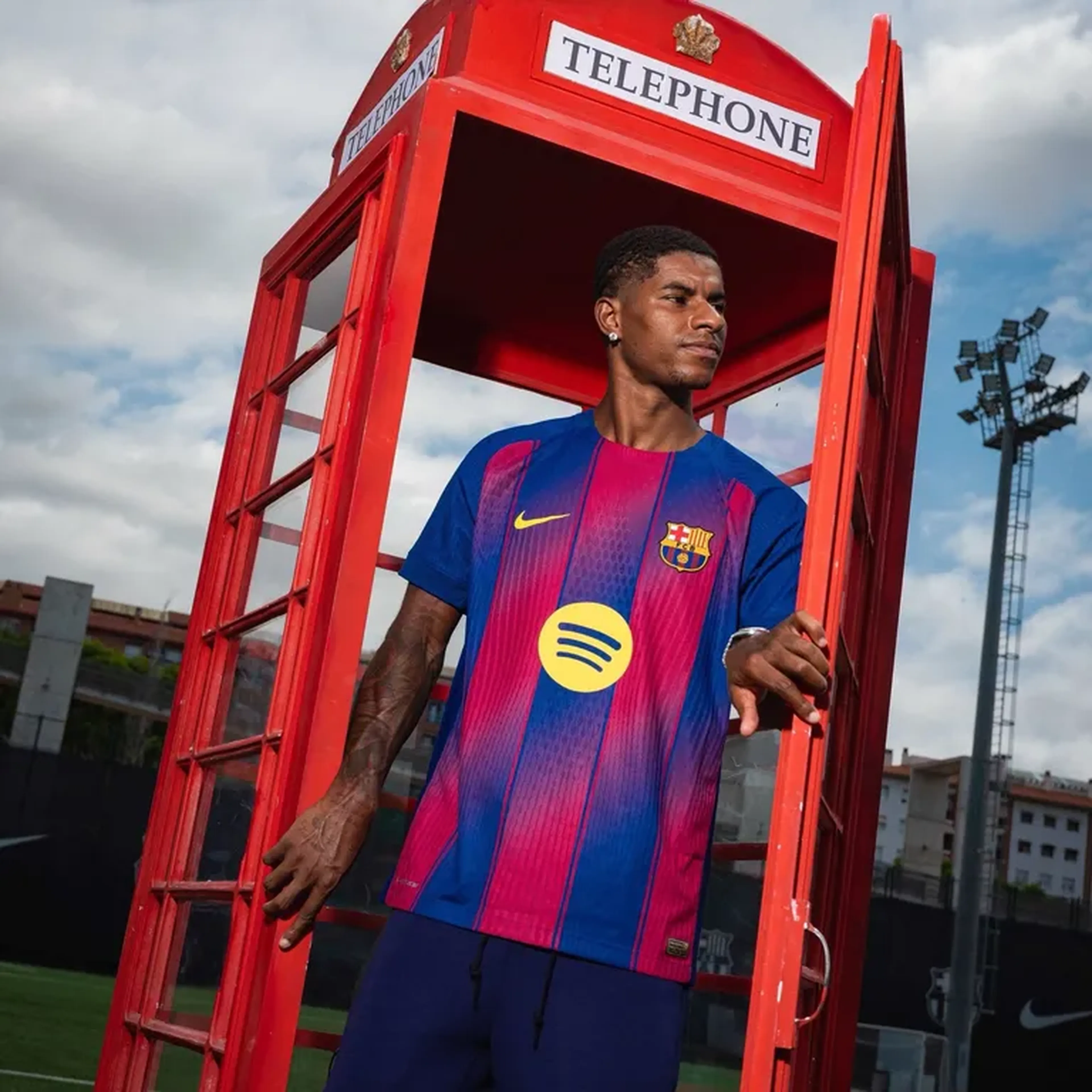 camisa Barcelona Spotify 25 26 imagem