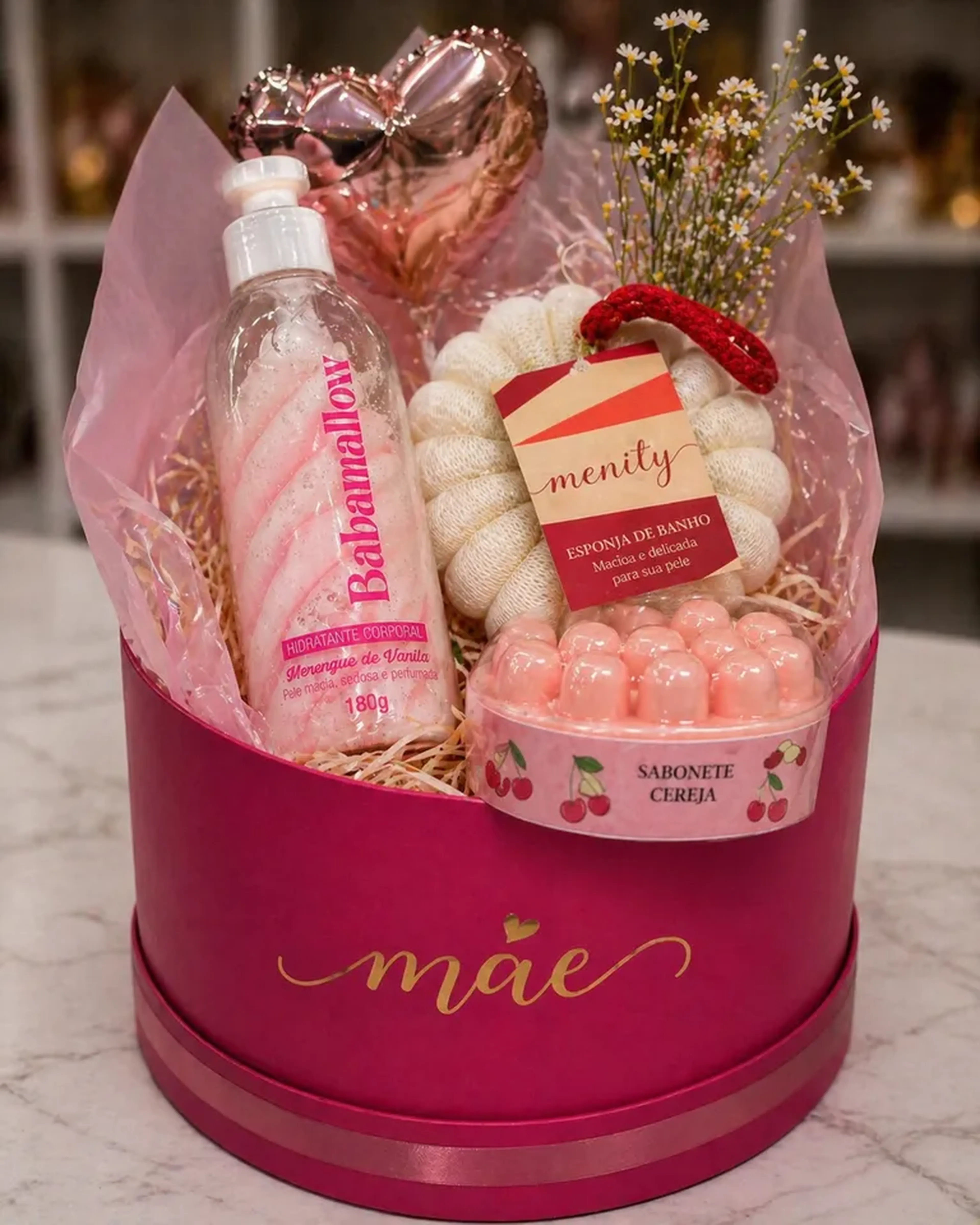 Box sonho cor de rosa mãe imagem