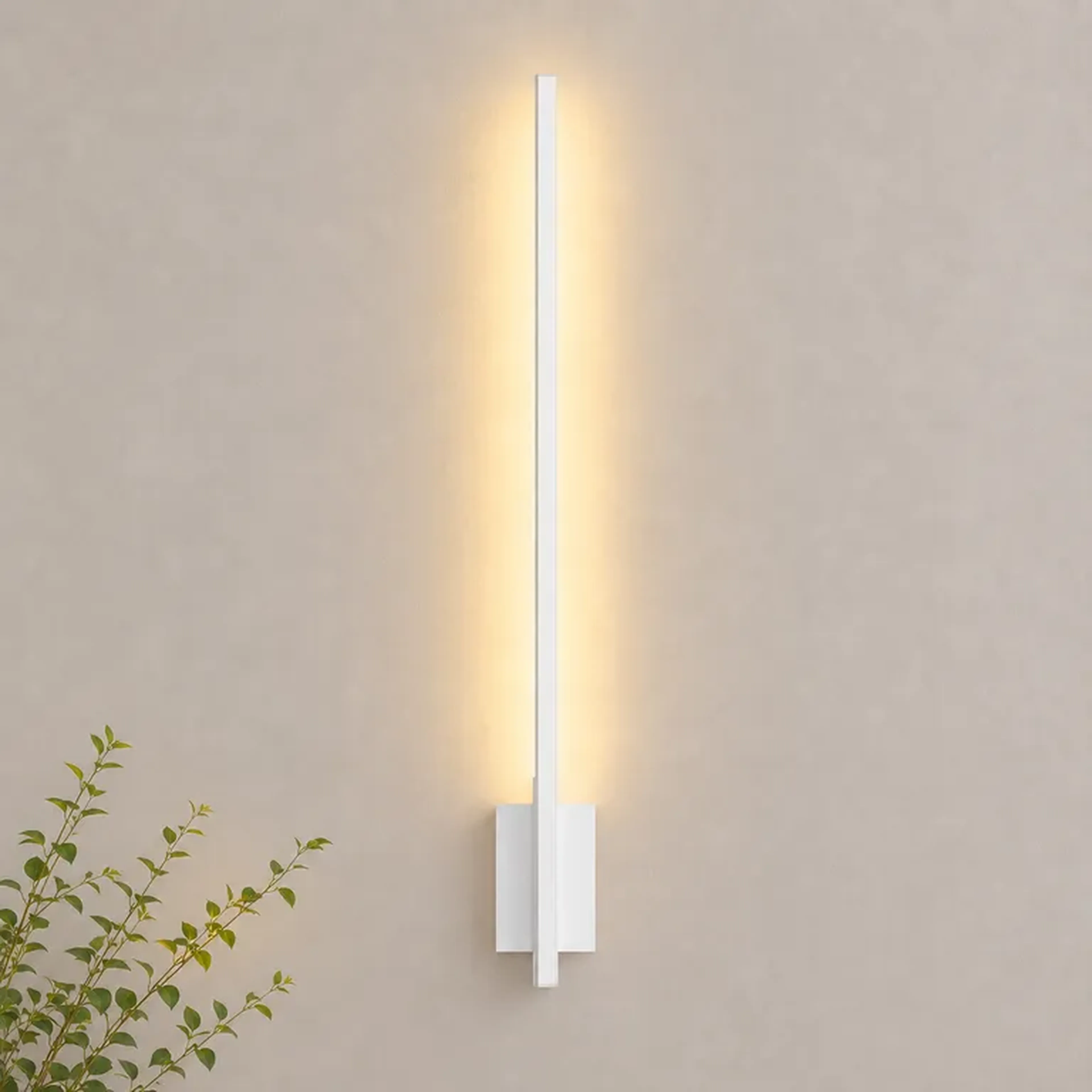 Arandela Linear Branca 65cm 6W 3.000K 220V PD Uso Externo Amélia imagem