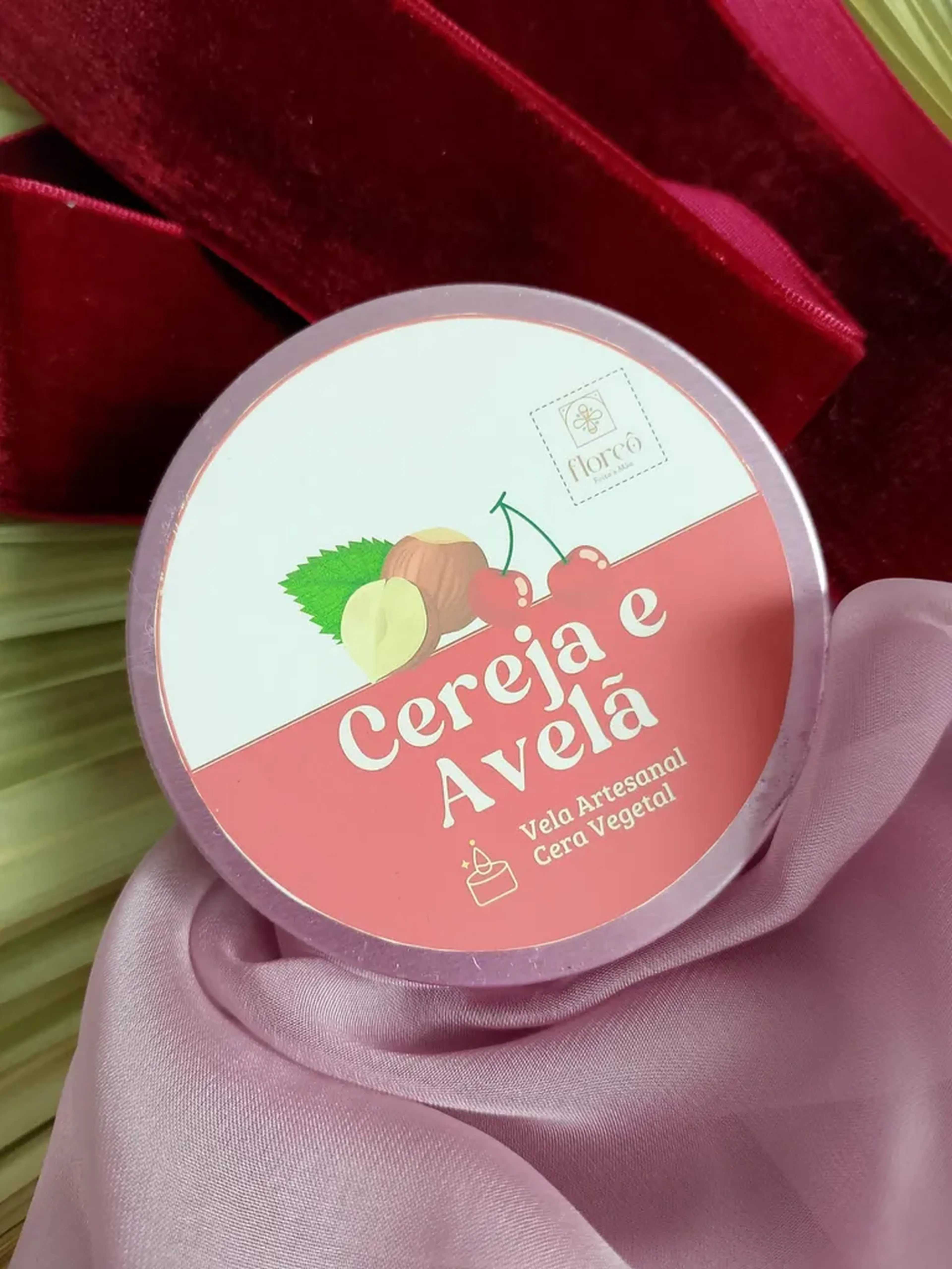 Vela aromática - Cereja e Avelã imagem
