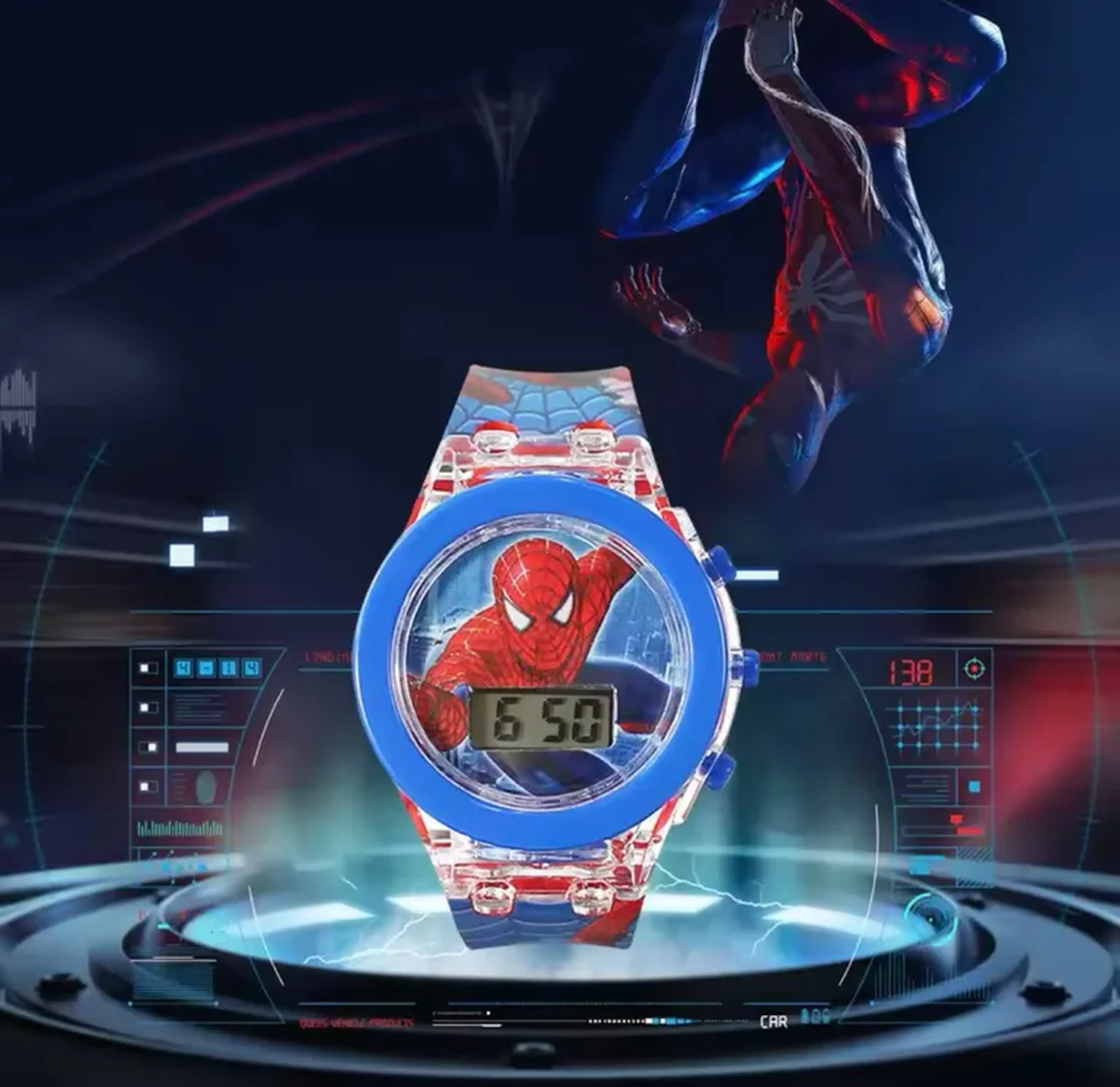 Relógio digital Homem Aranha imagem