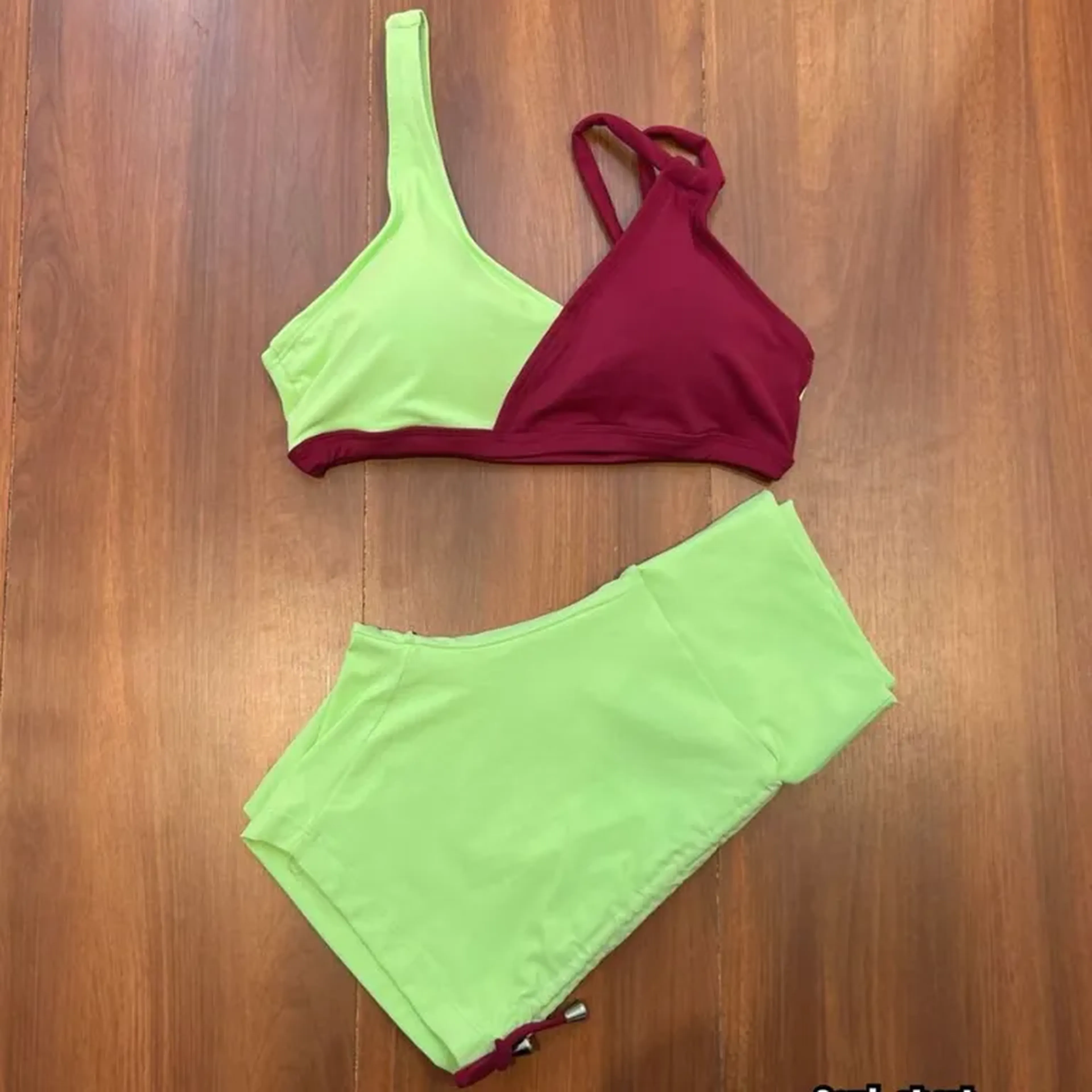 Conjunto short maçã tibetan imagem