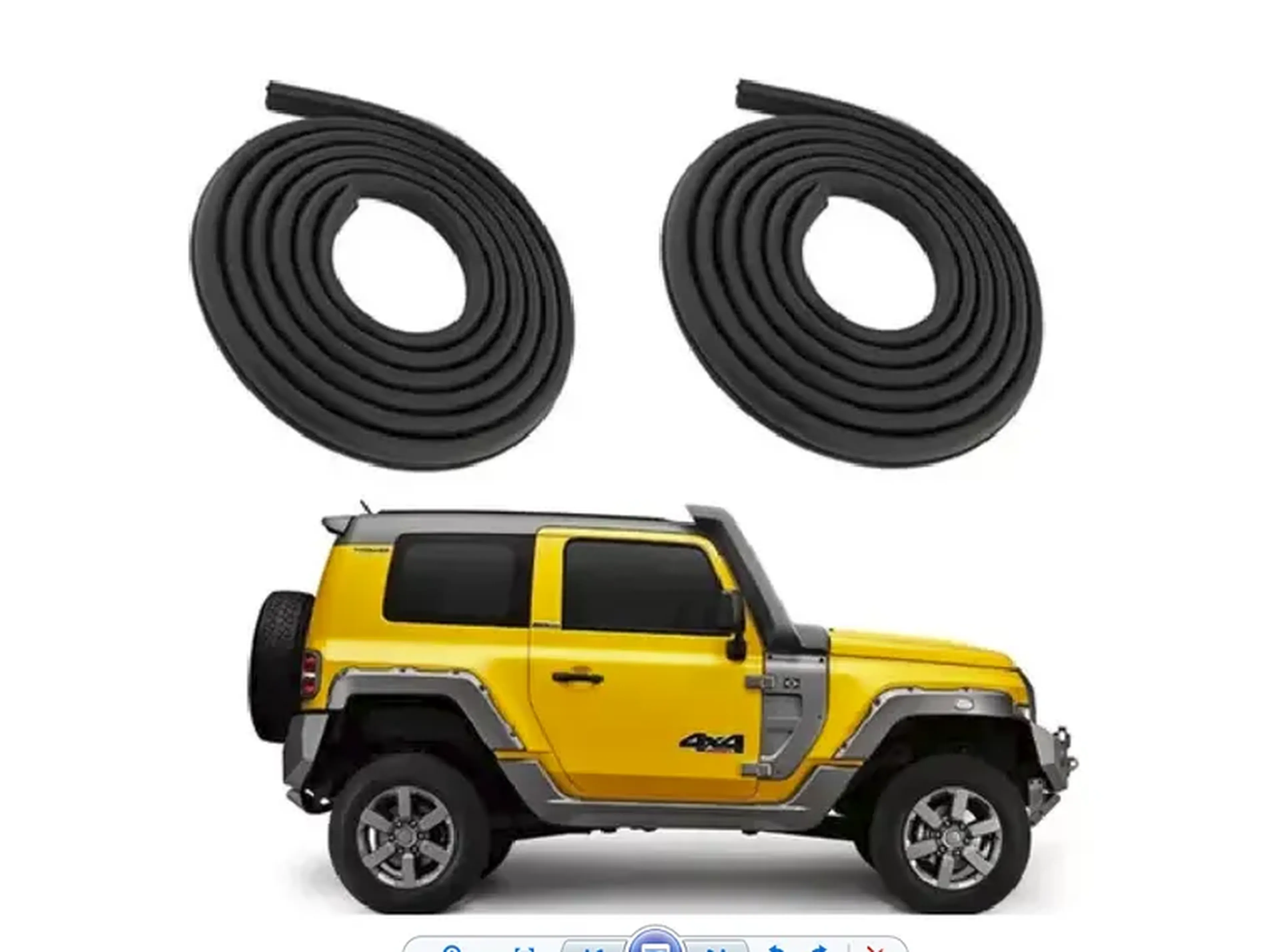 Kit Borrachas de Portas Troller Novo imagem