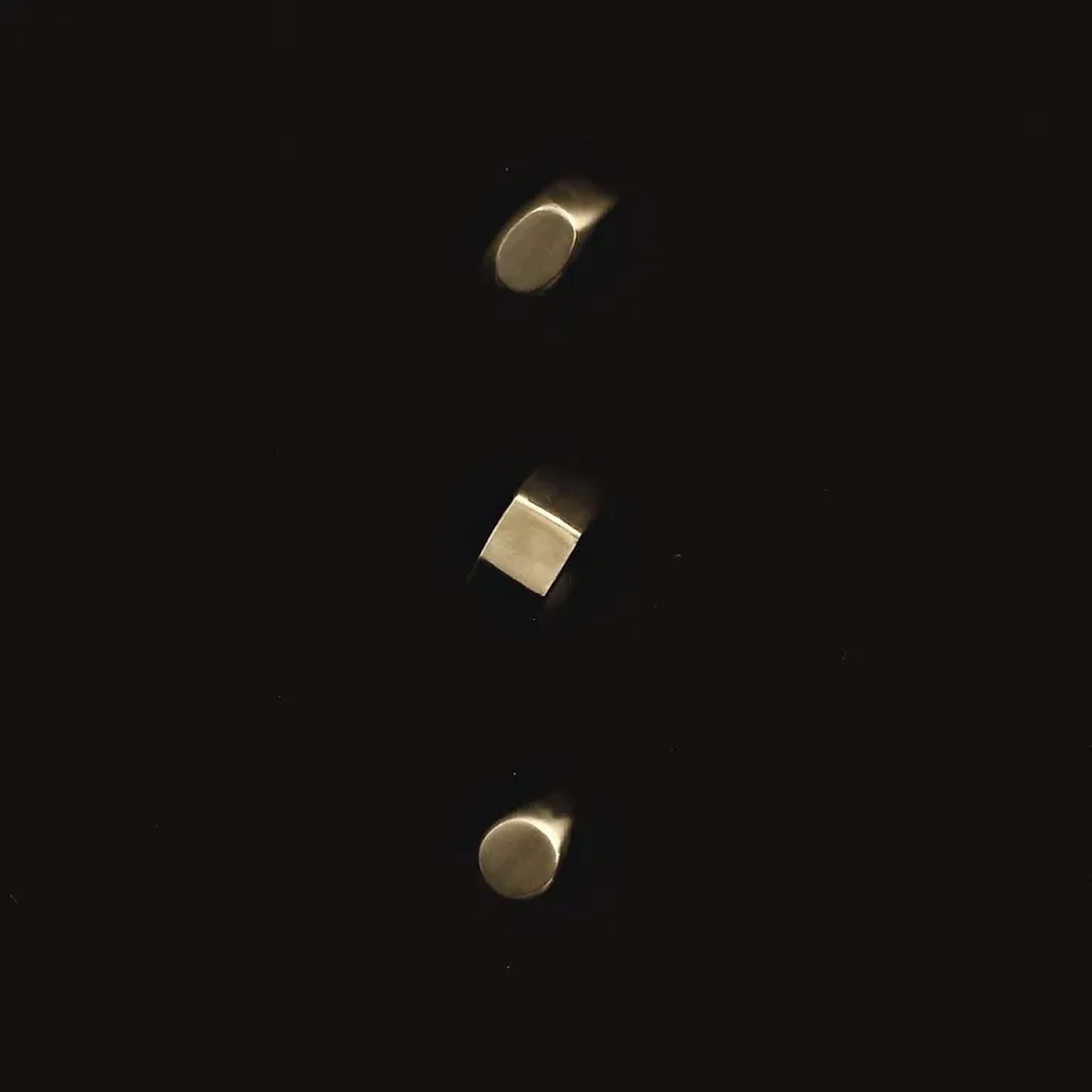 Anel Quadrado - Dourado imagem