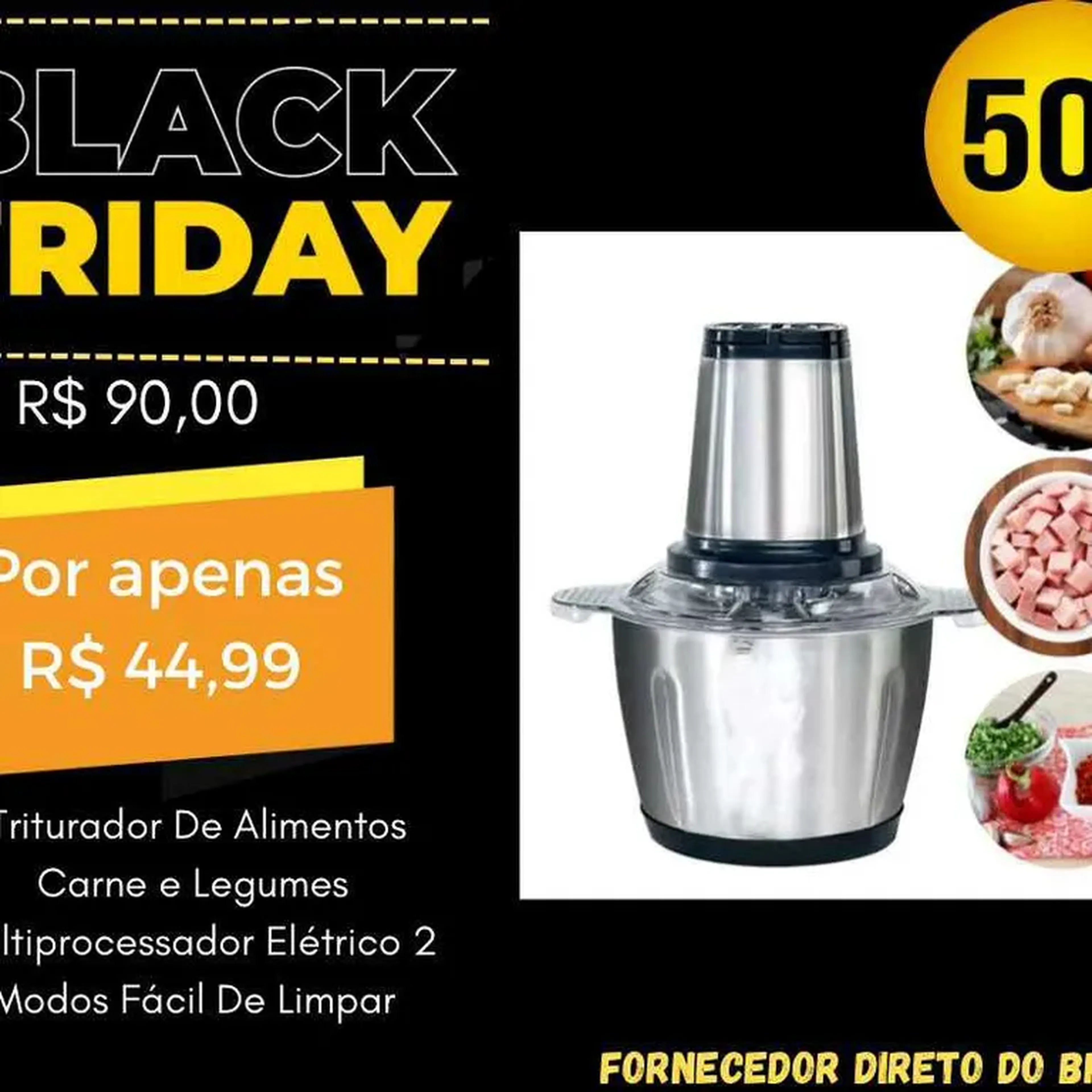 triturador de alimentos de alumínio imagem