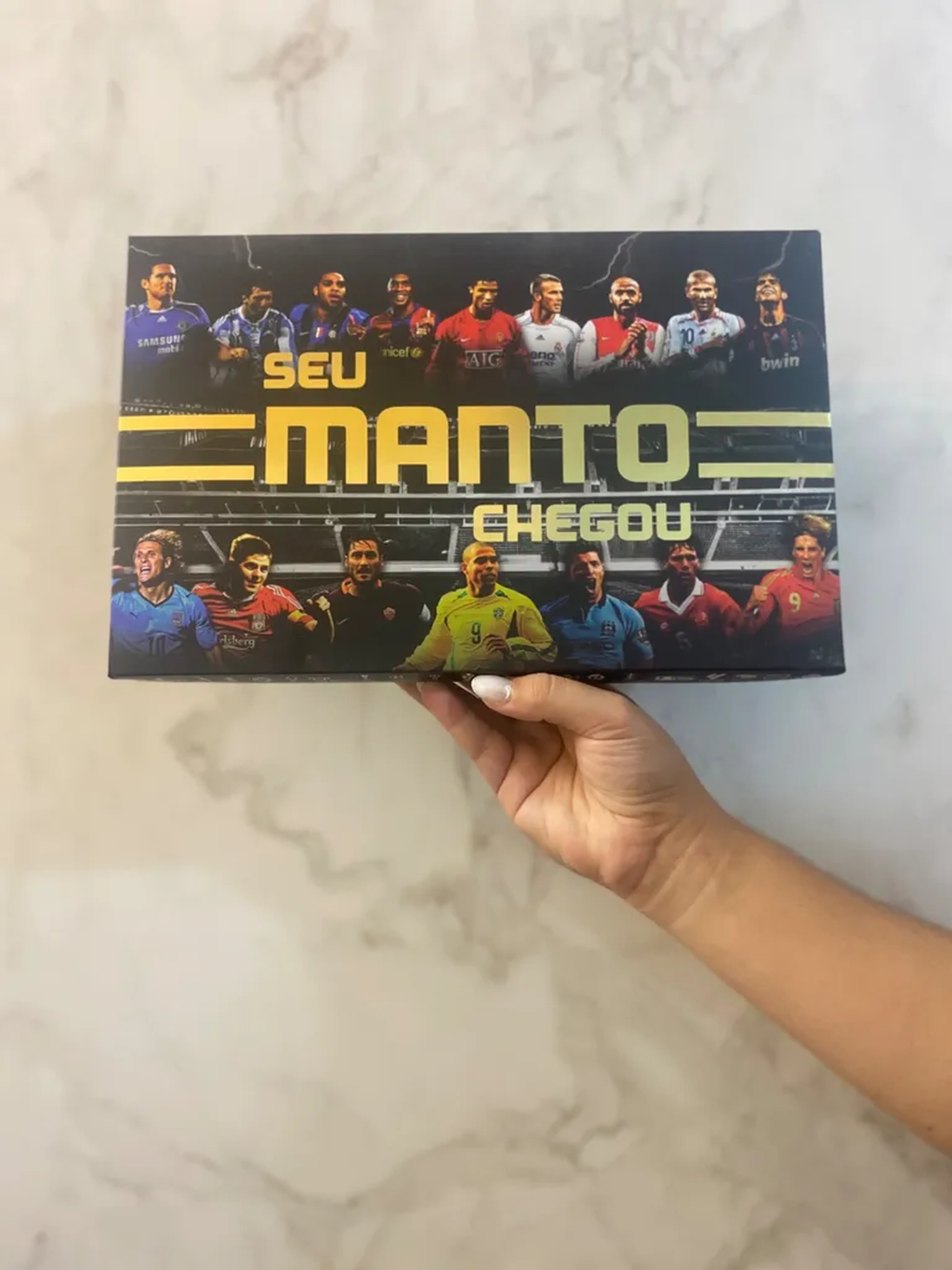 Caixinha de Presente Seu Manto Chegou imagem