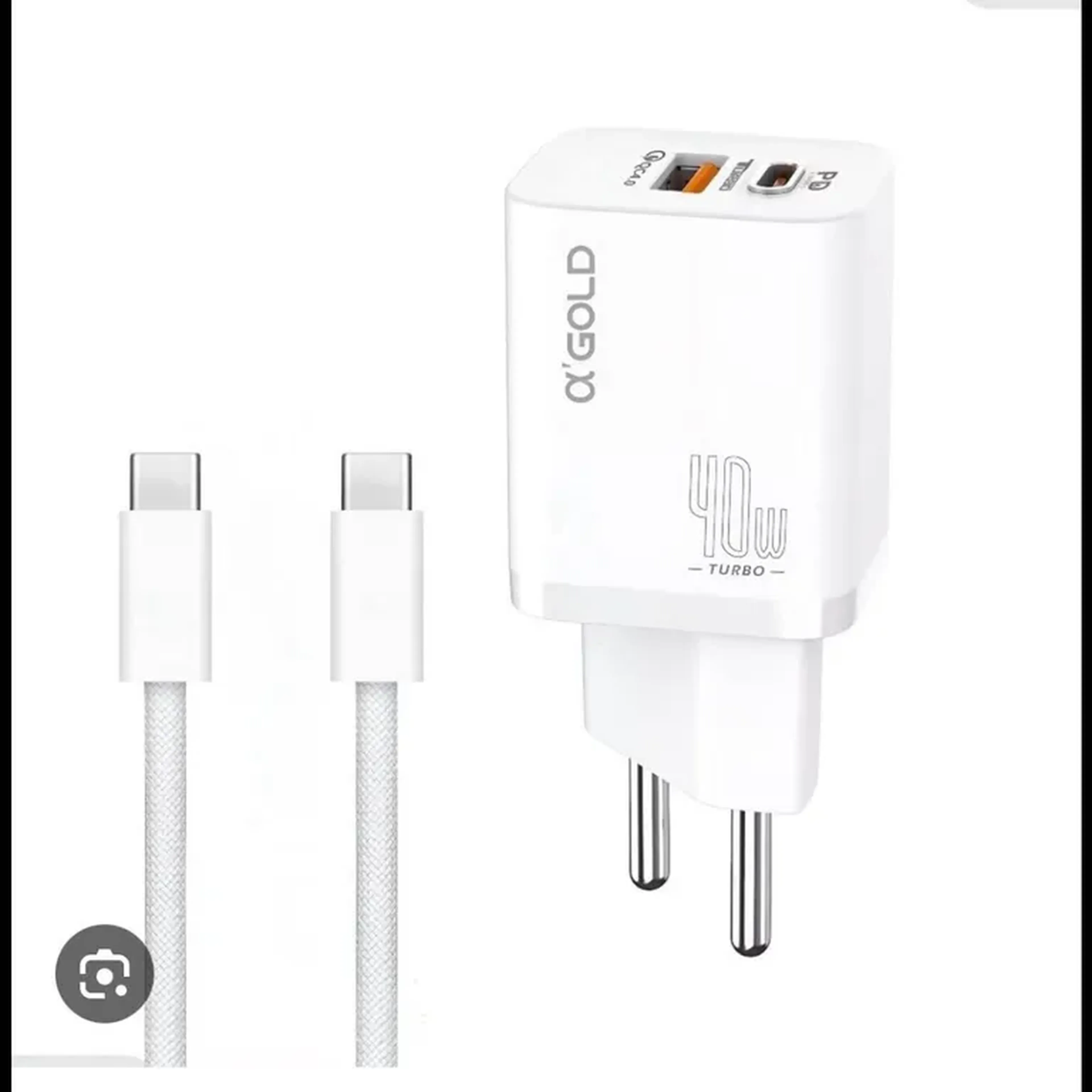 KIT DE CARREGADOR GOLD 16PRO CA42-5 C-TIPO 40W imagem