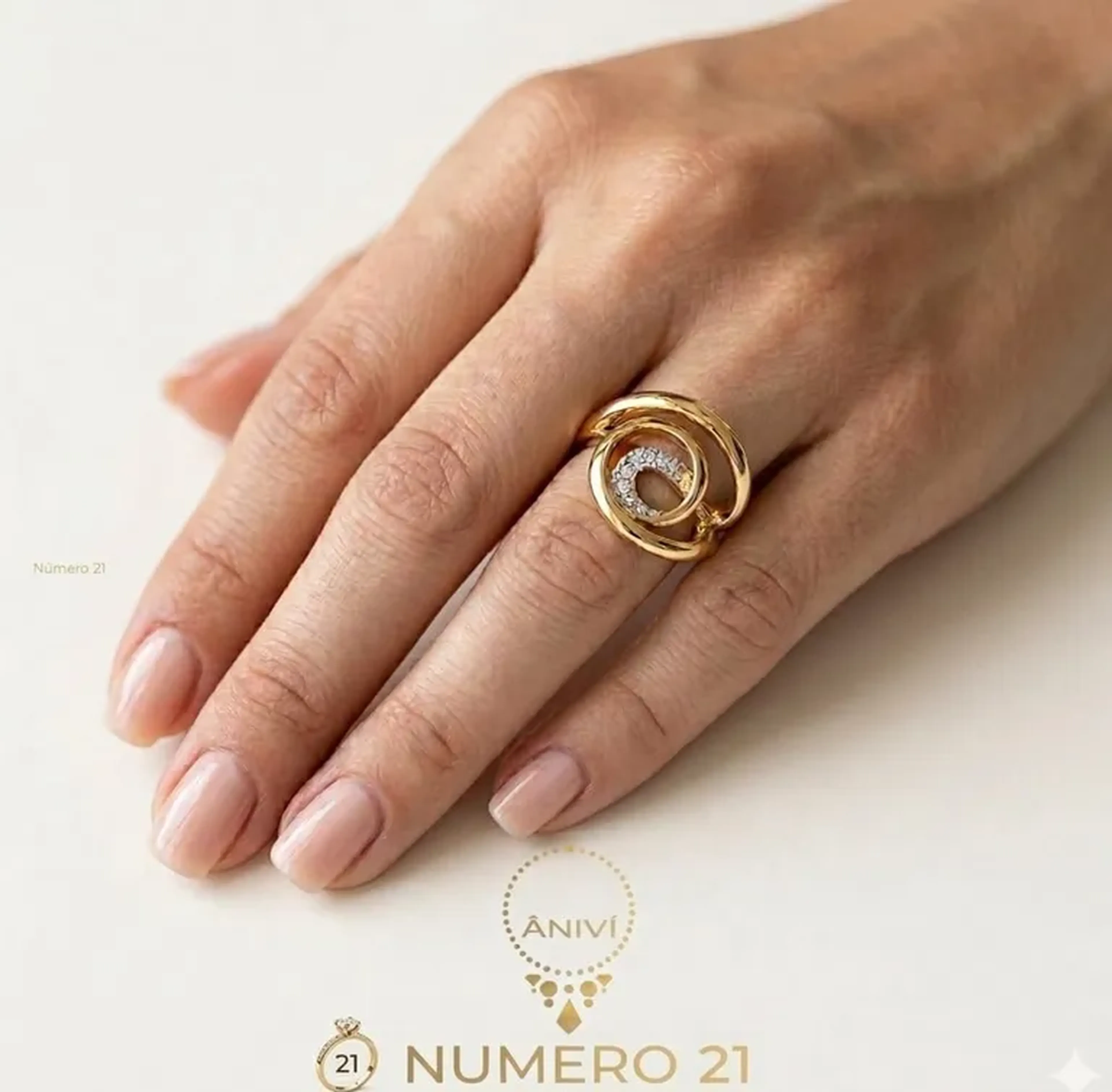 Anel Aura Dourada imagem