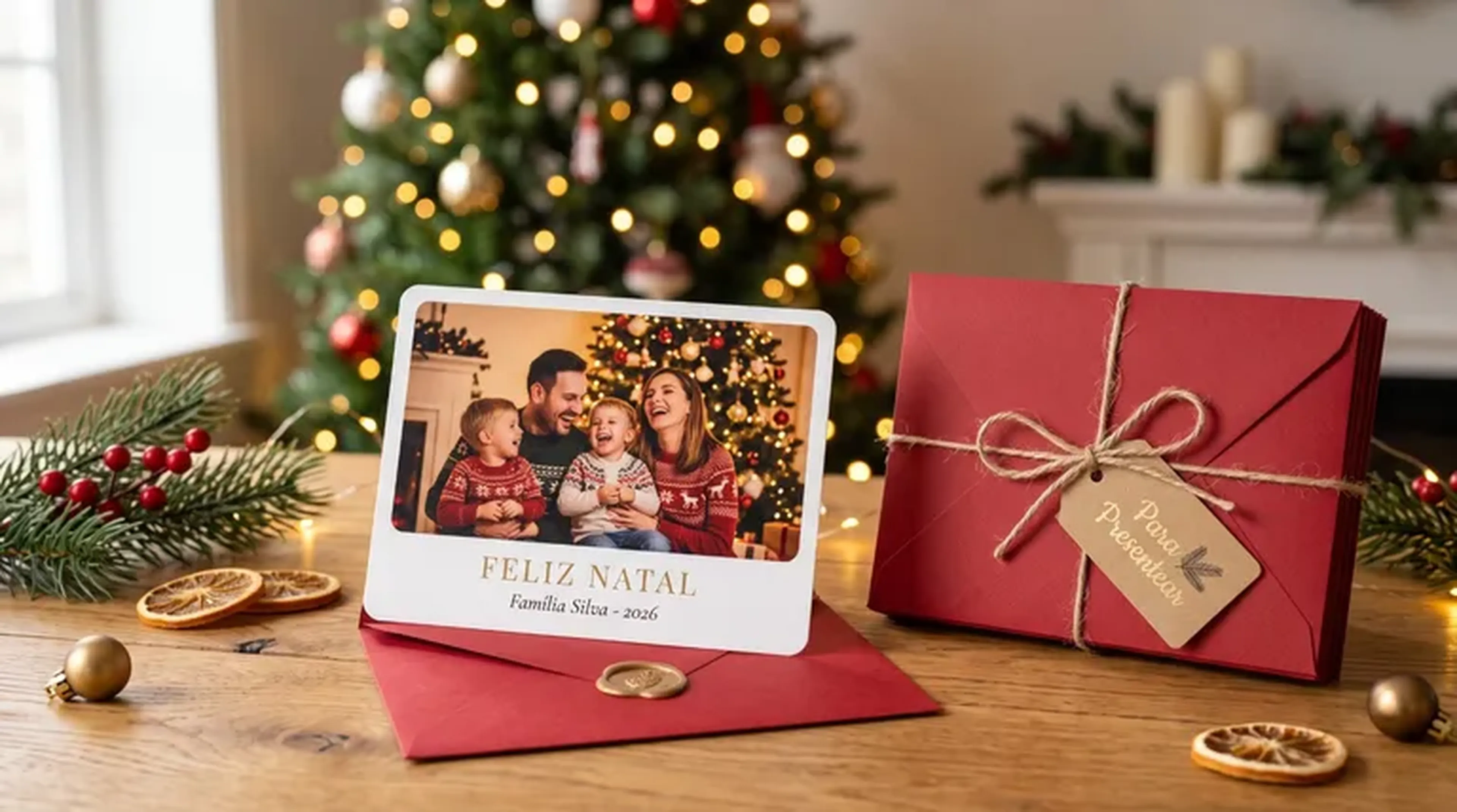 Cartões de Natal personalizados imagem