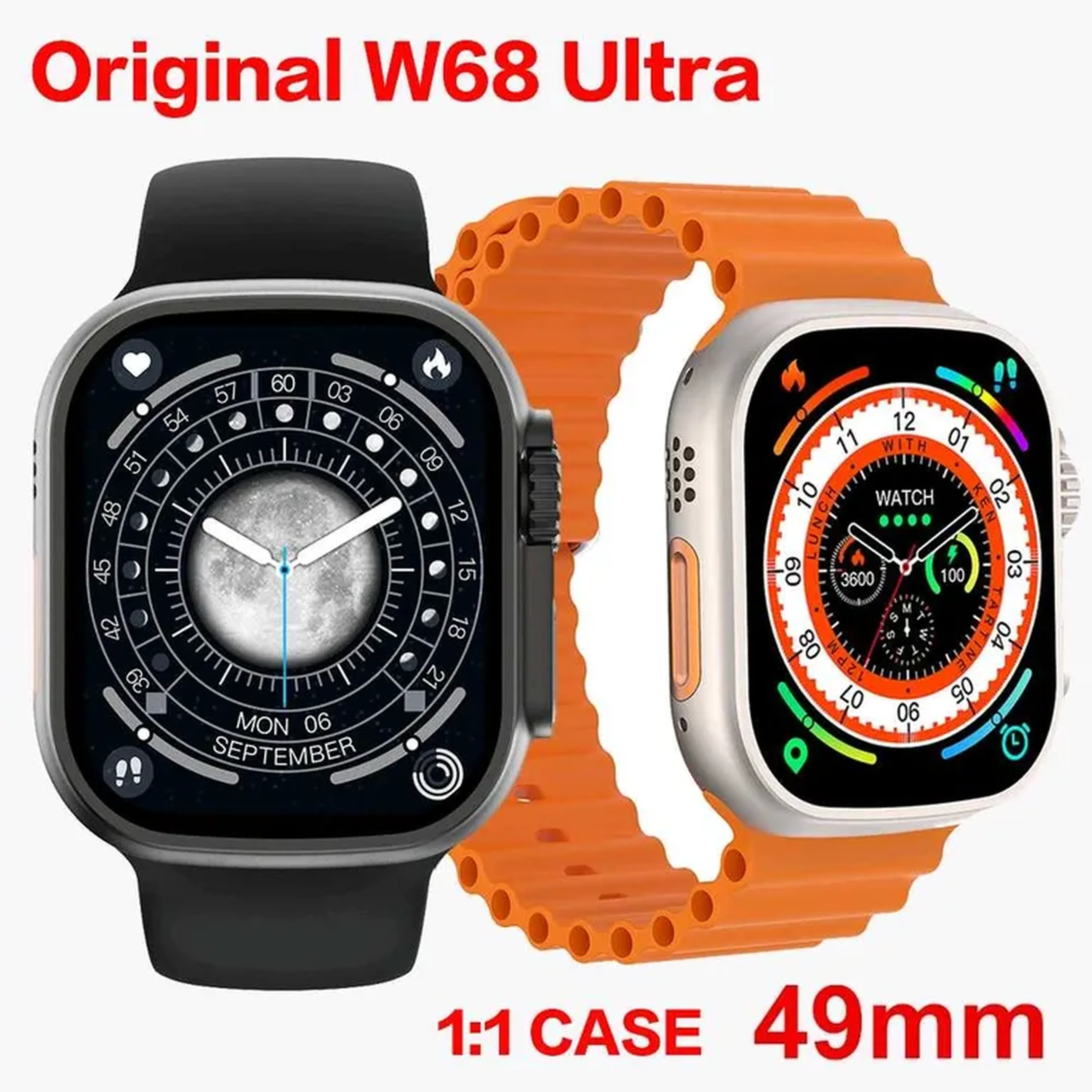 RELÓGIO SMARTWATCH W68 ULTRA SERIES 8 NFC TELA 2,0 ORIGINAL imagem
