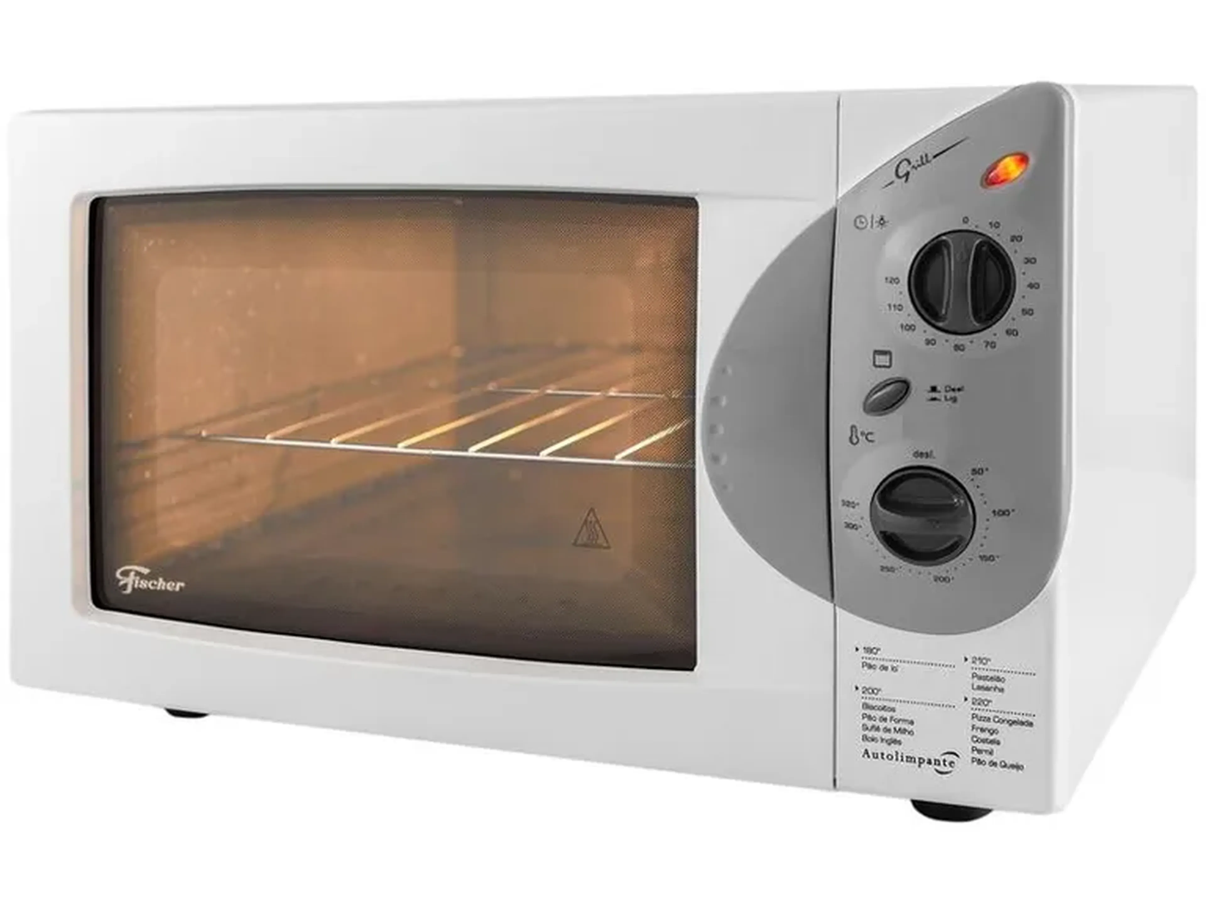 Forno Elétrico Fischer Autolimpante Grill 44L imagem