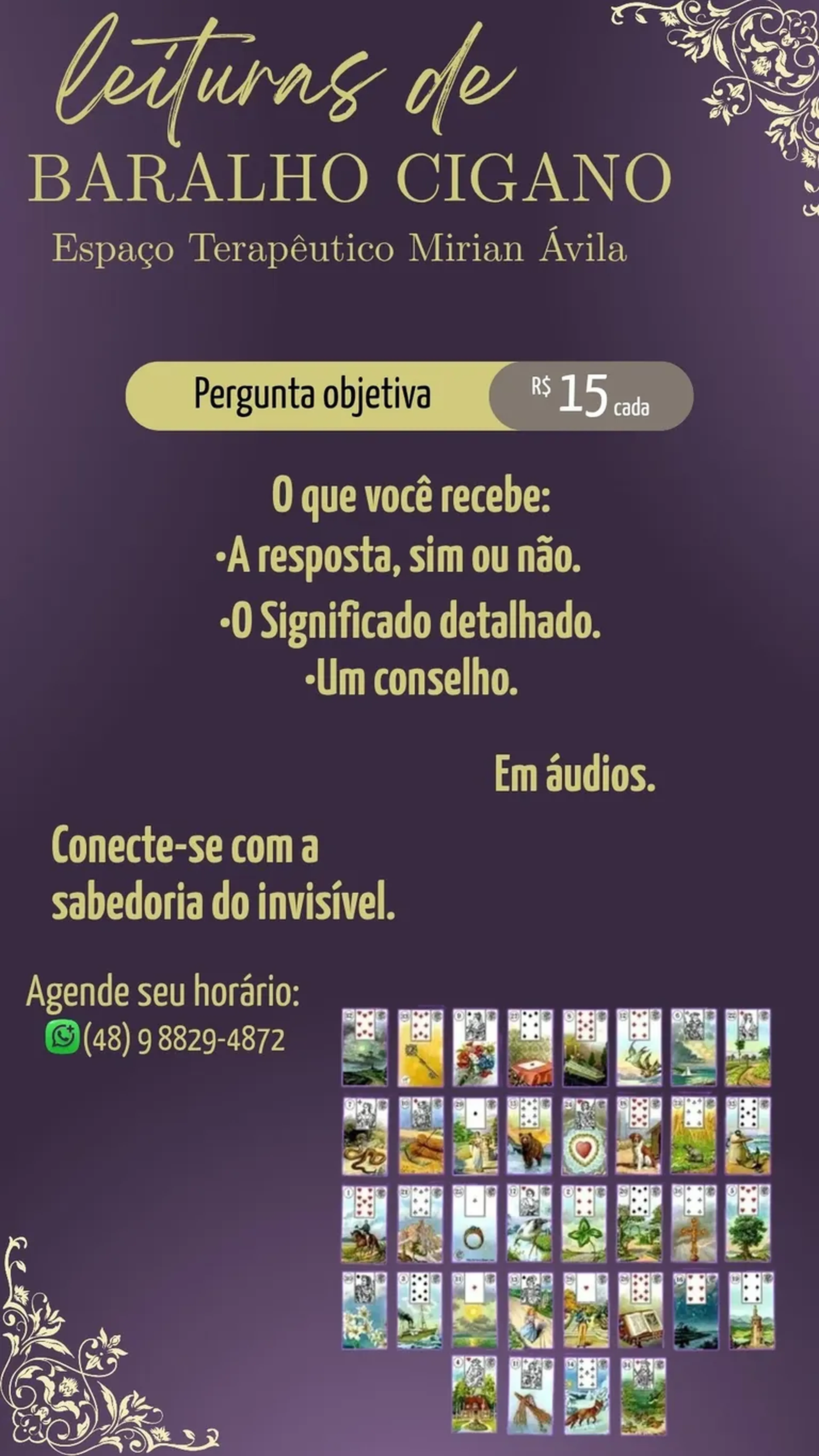 Pergunta Objetiva com o Baralho Cigano imagem