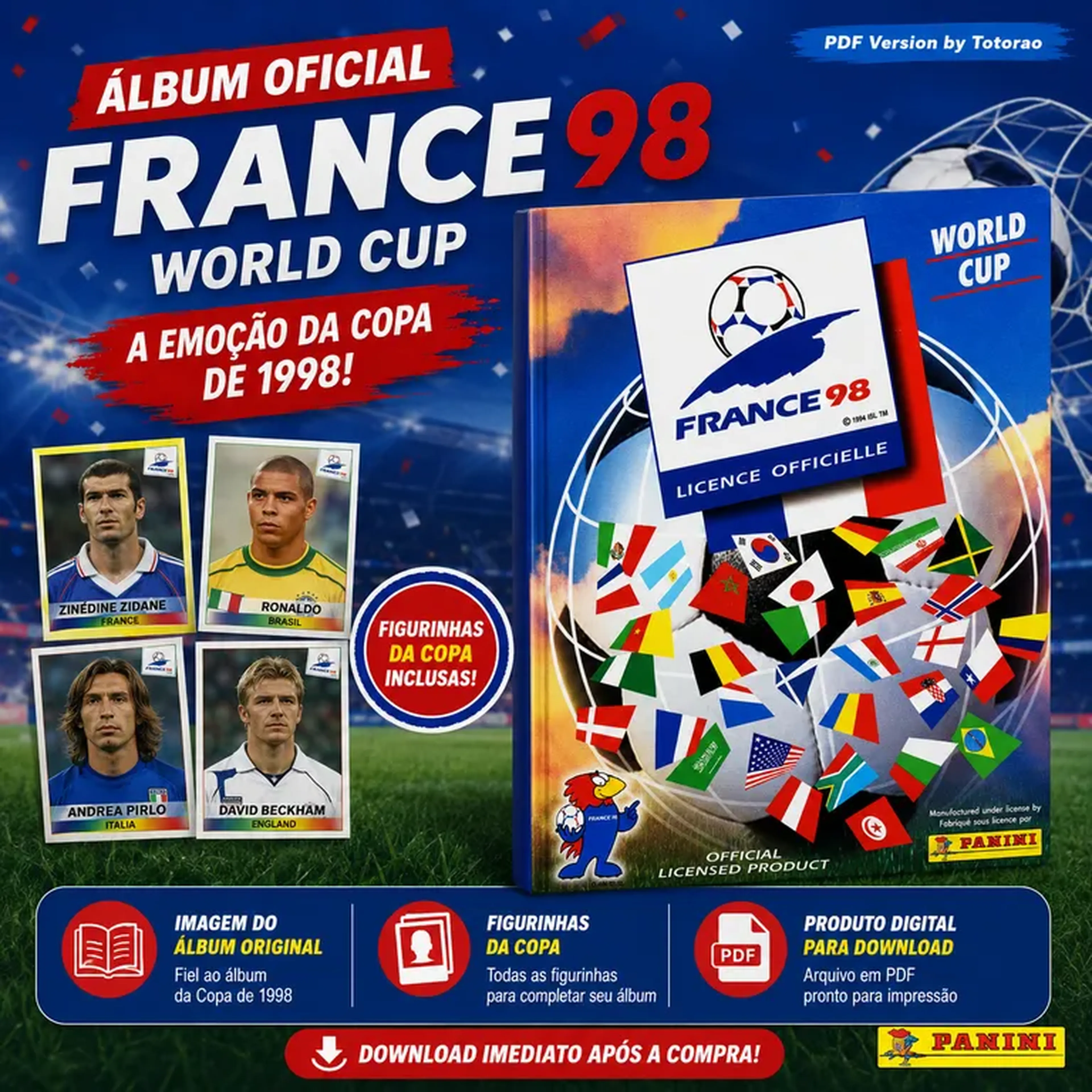 1998 - Álbum Copa do Mundo França 1998 imagem