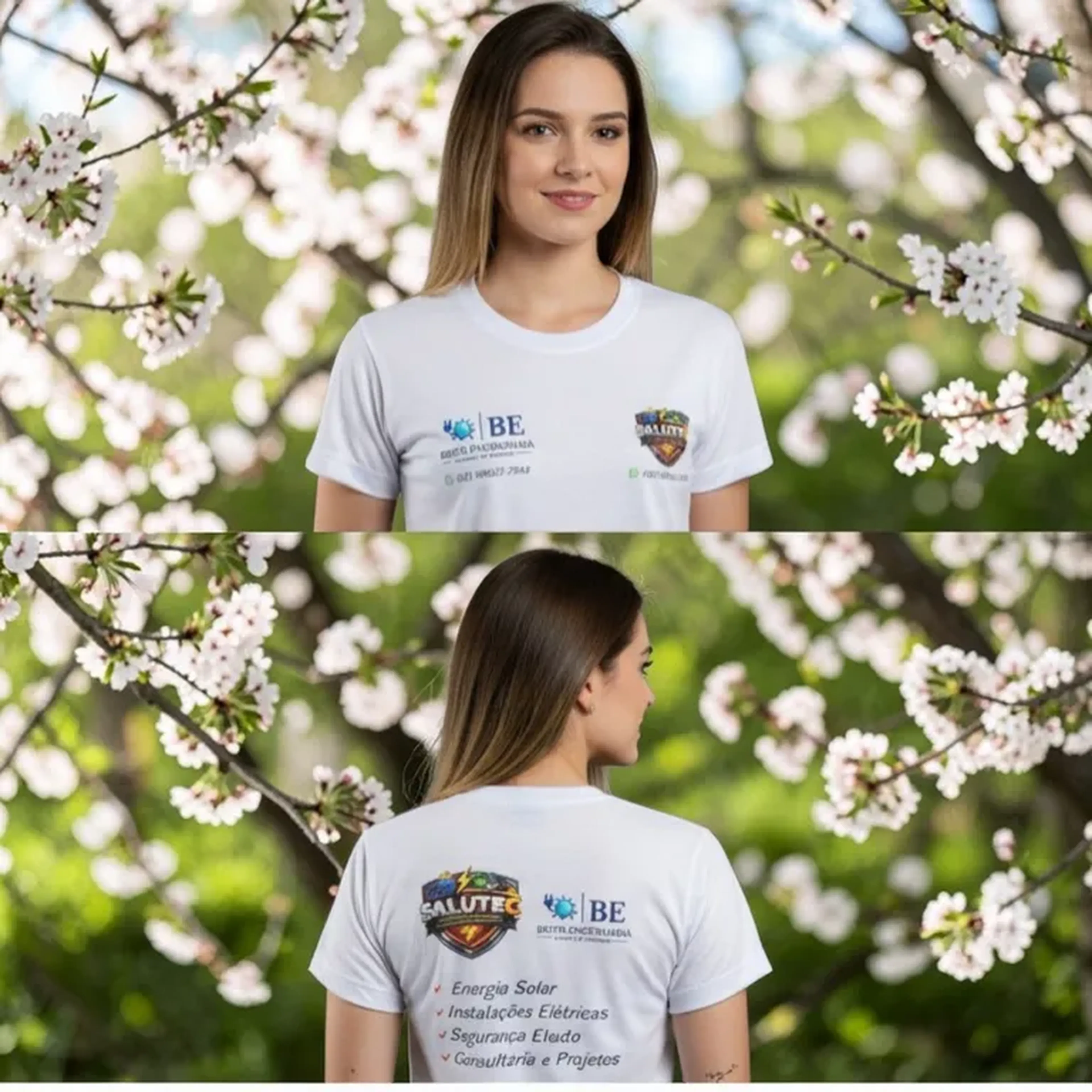 Camiseta (Arte Frente e Costas) - Personalizadas Tam: P ao XGG imagem