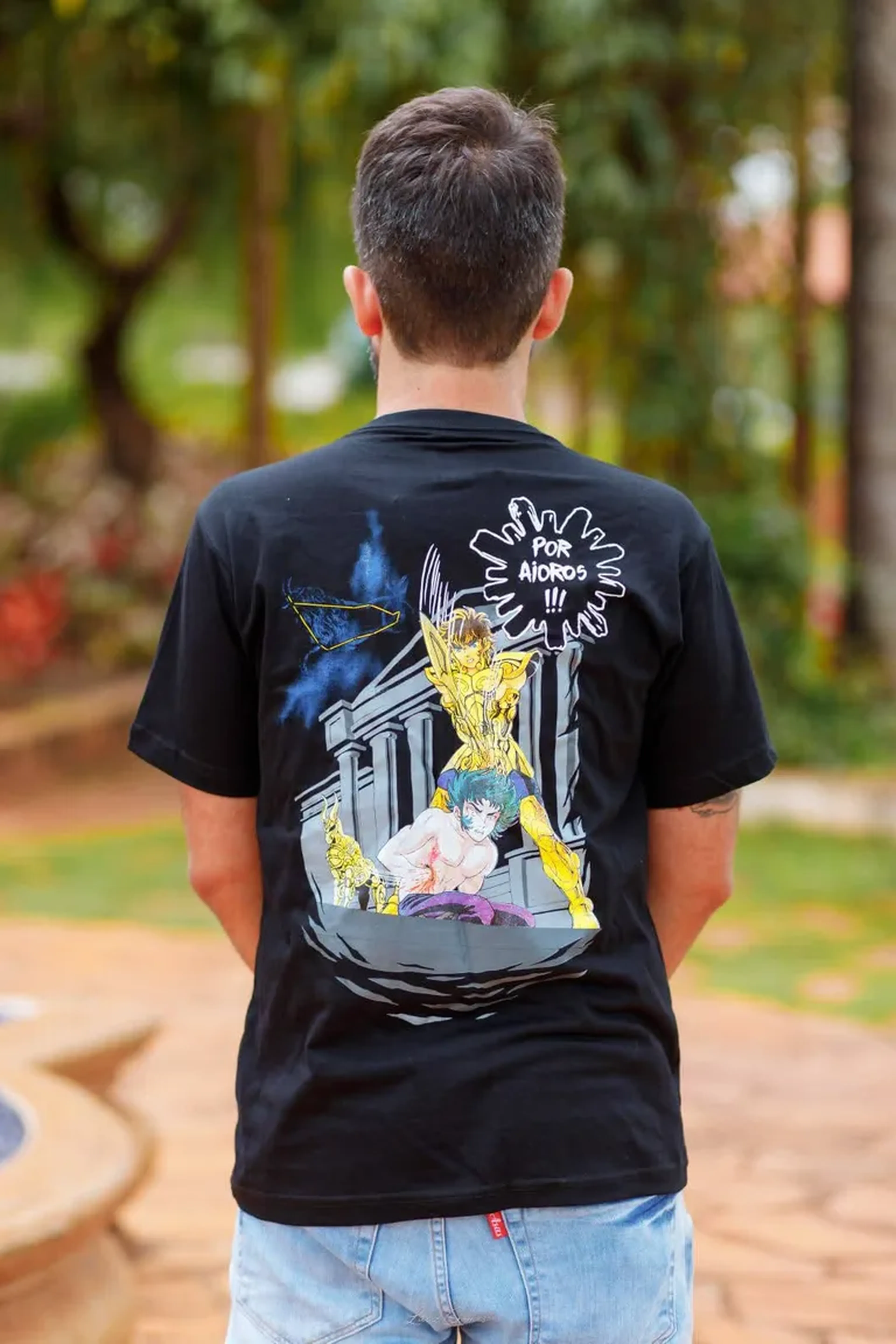 Camiseta Os Cavaleiros do Zodíaco - Por Aioros imagem