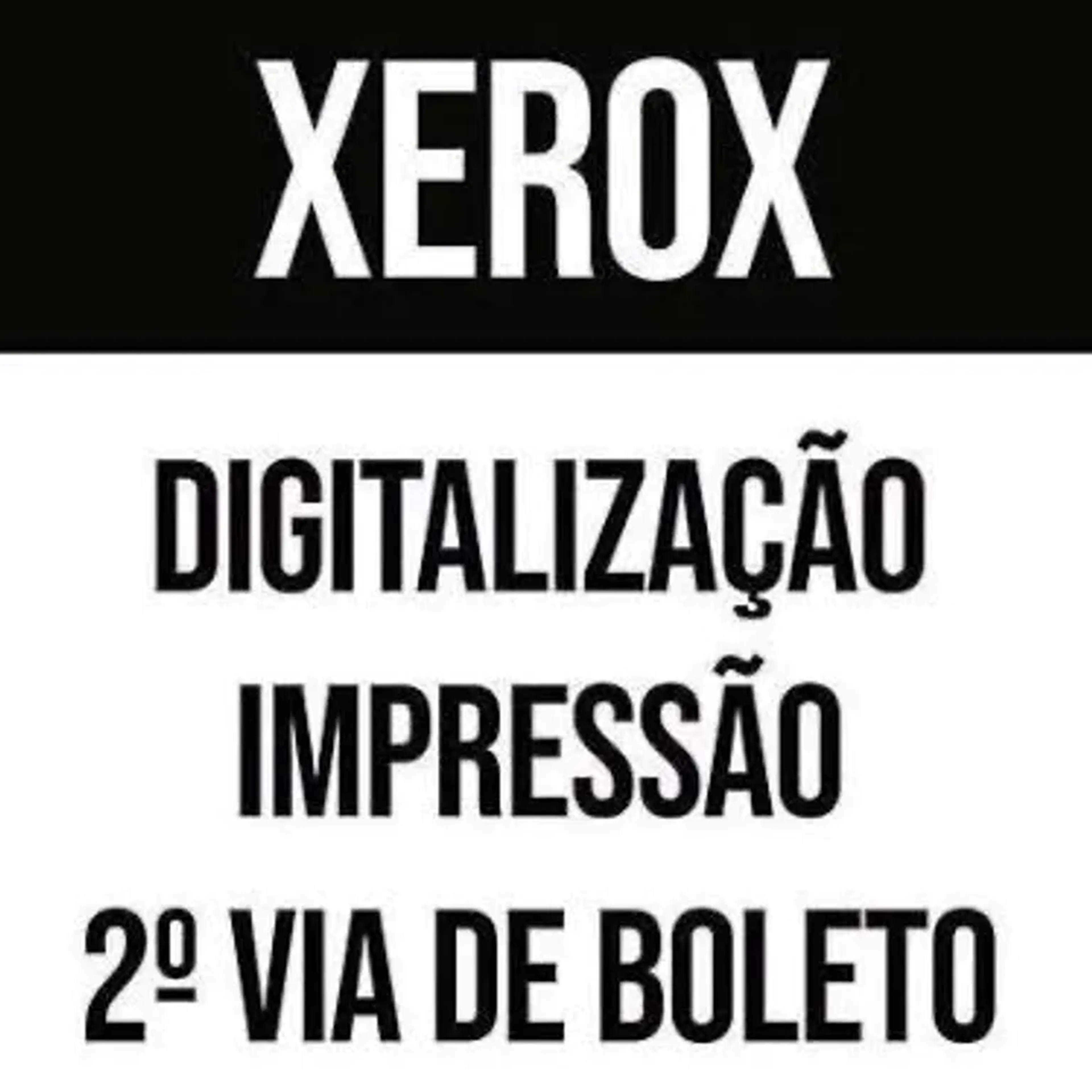Xerox e Impressão (Preto) imagem