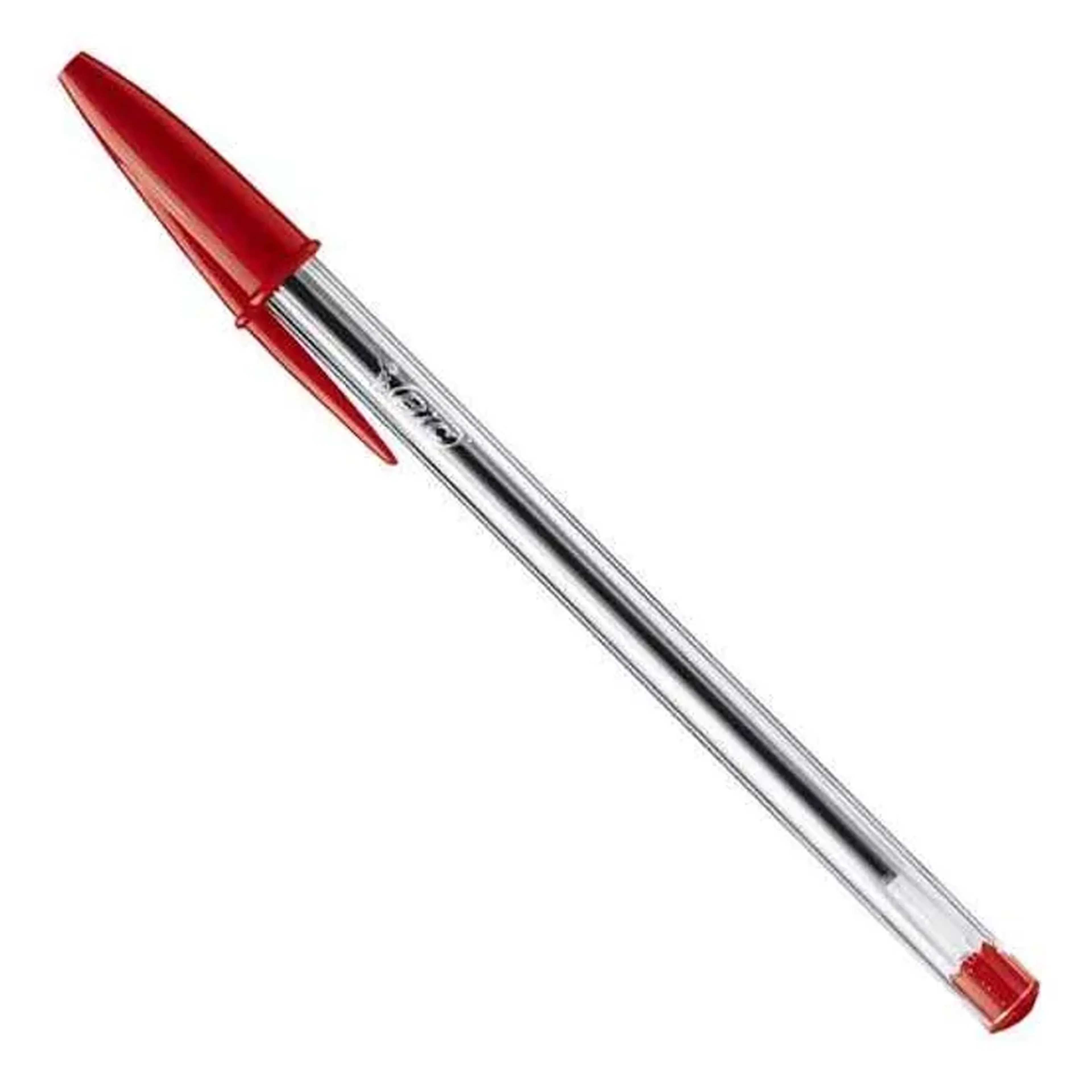 Caneta Esferográfica Bic Ponta Média 1mm Cristal Vermelha imagem