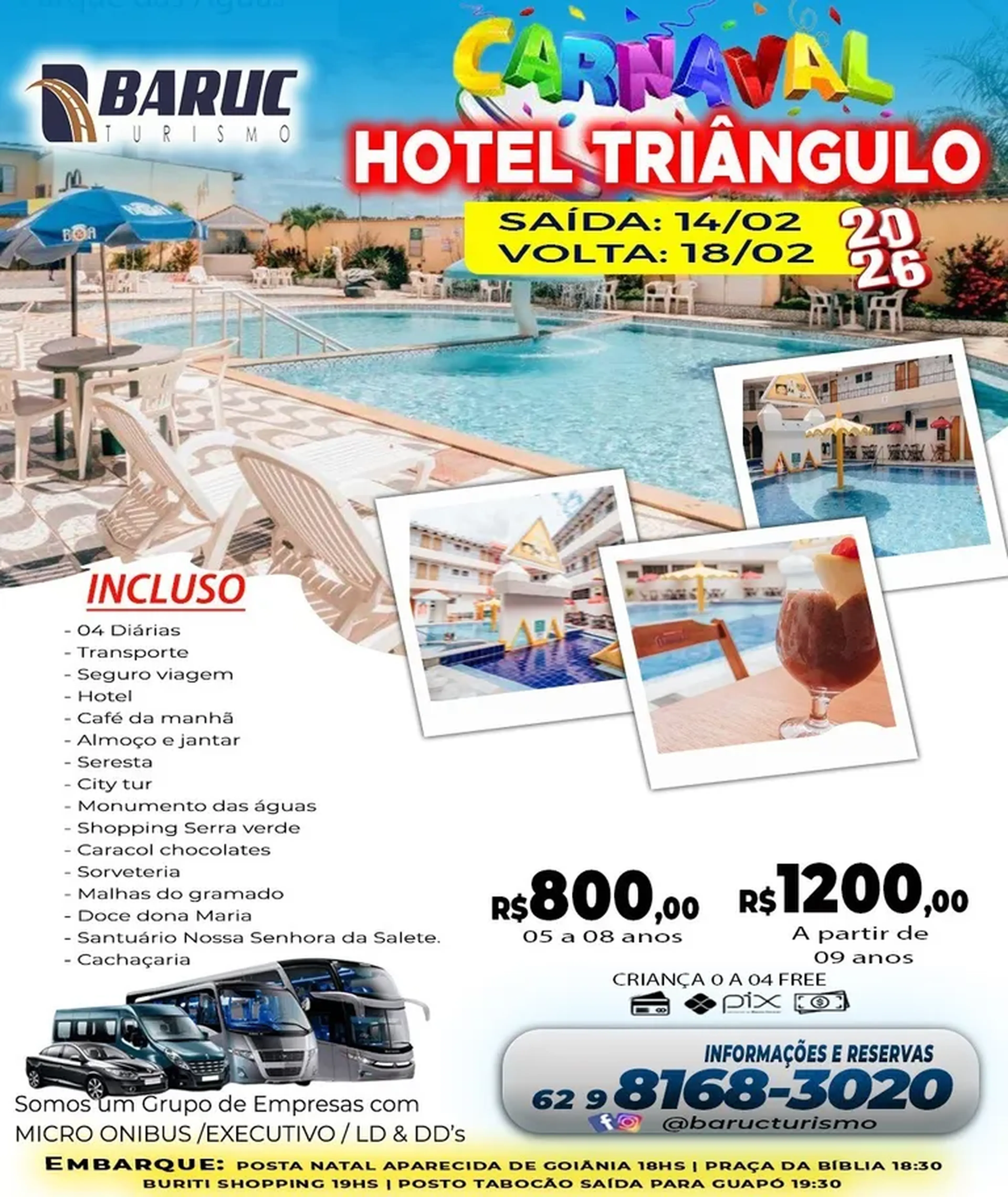 Caldas Novas Hotel triangulo Quarto Quadruplo imagem