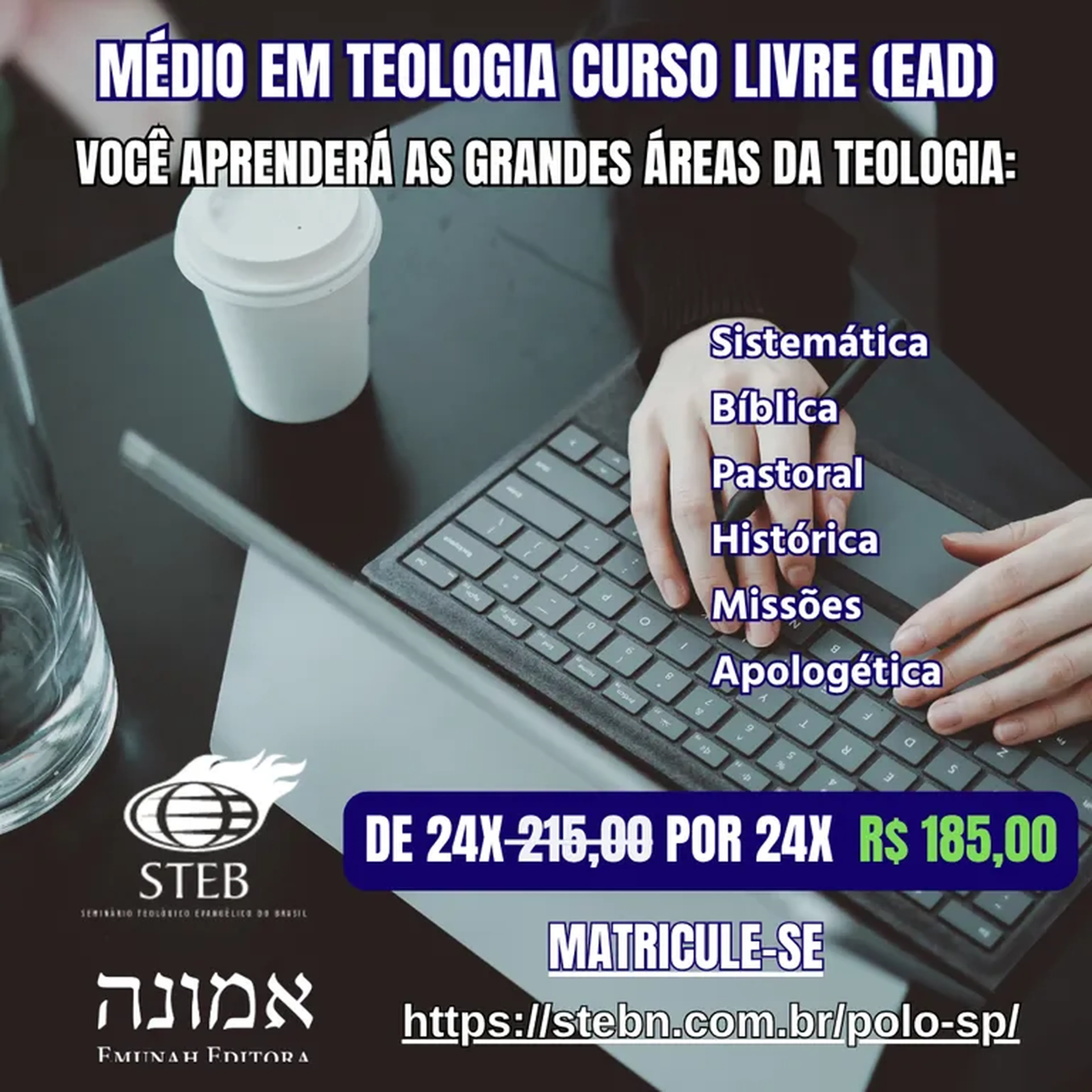 Matrícula: Médio em Teologia Livre [EaD] imagem