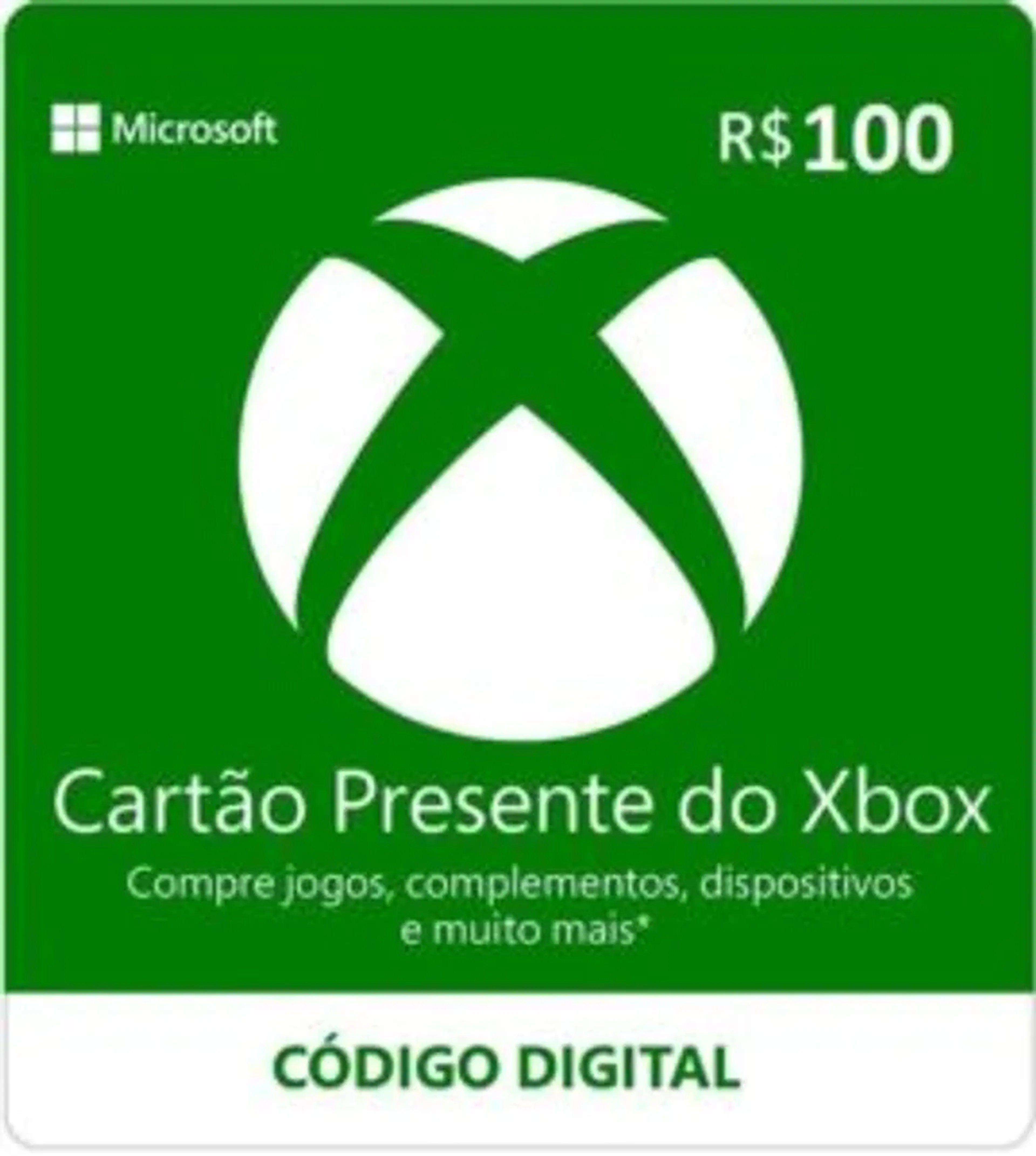 Xbox Live Credits BRL 100,00 imagem