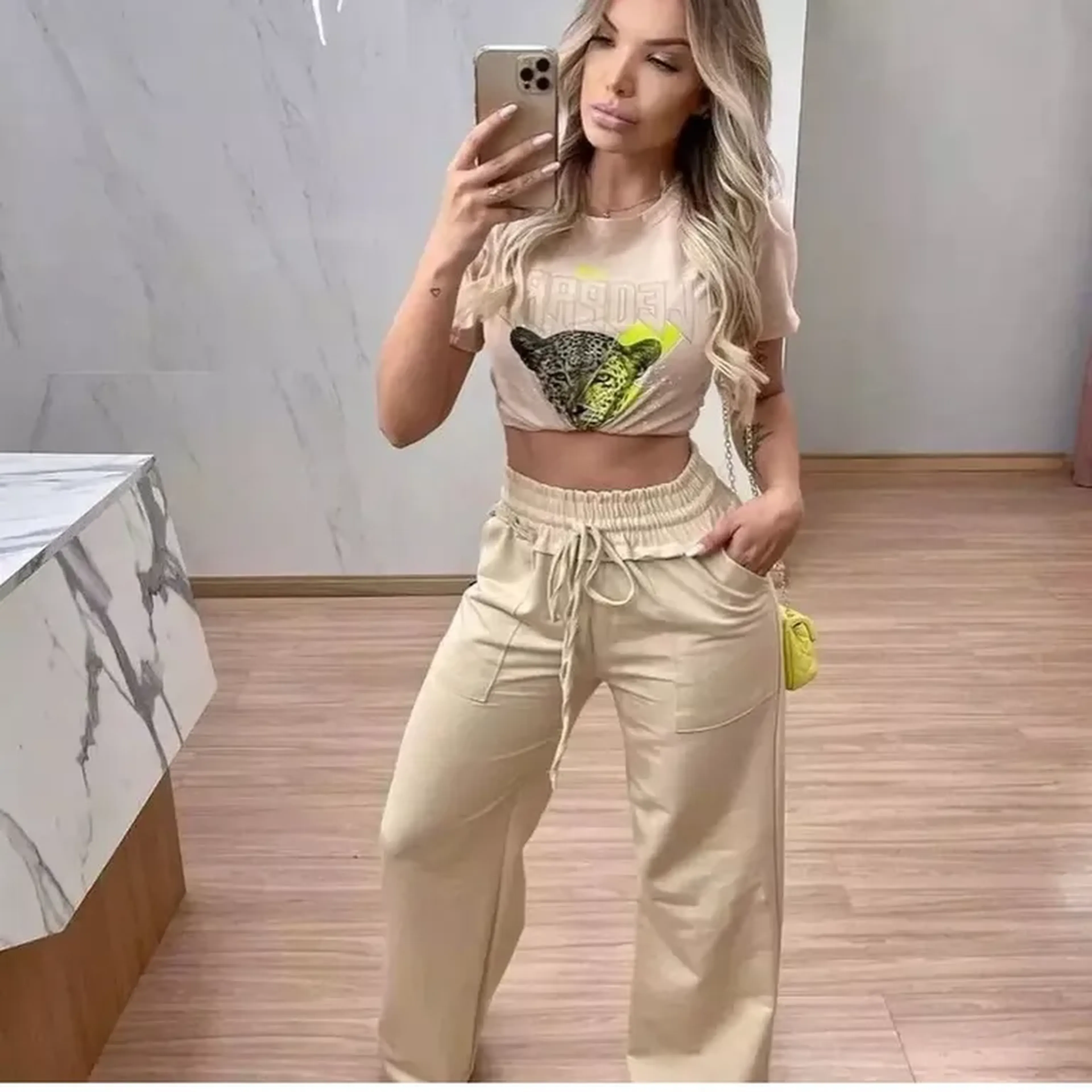 Pantalona Wide Moletom Lançamento imagem