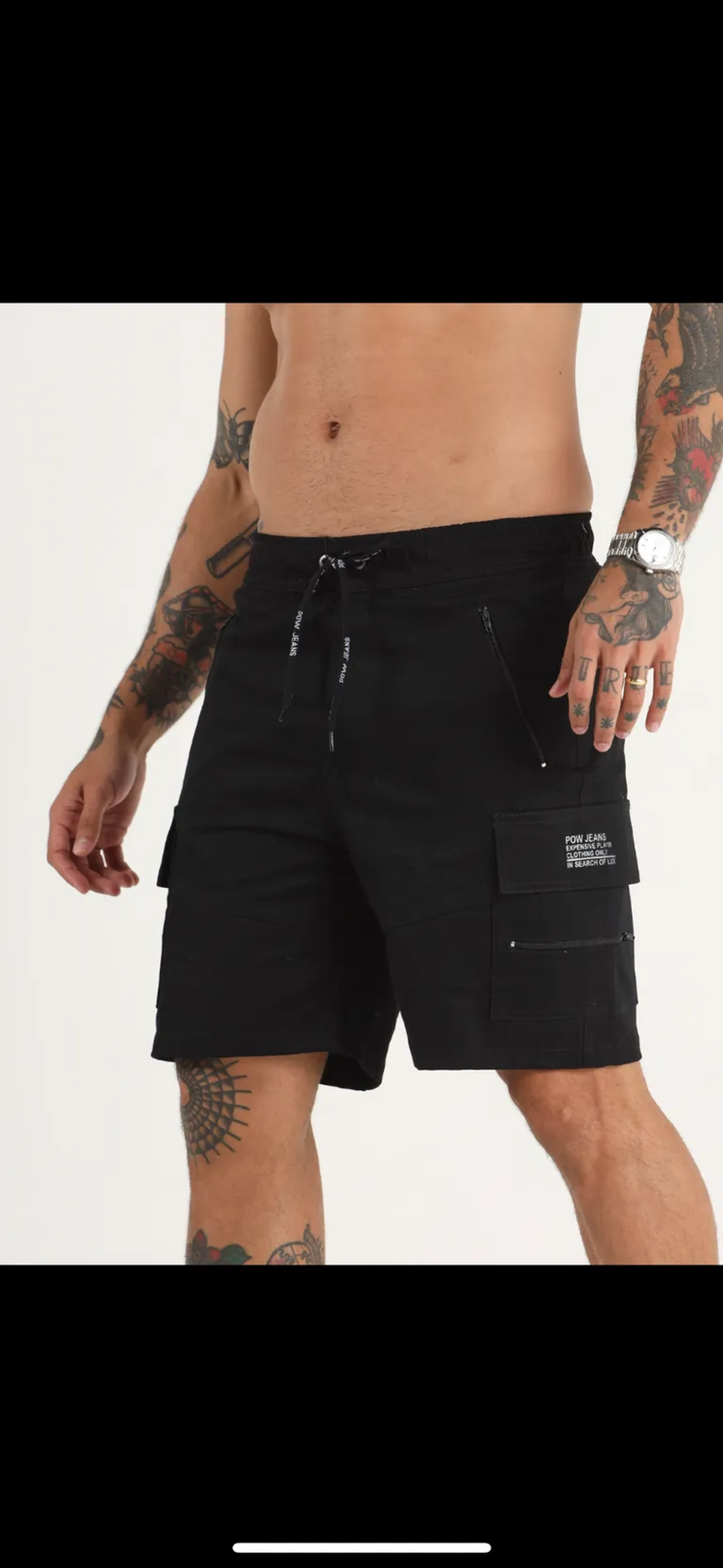 Bermuda Cargo Pow jeans imagem