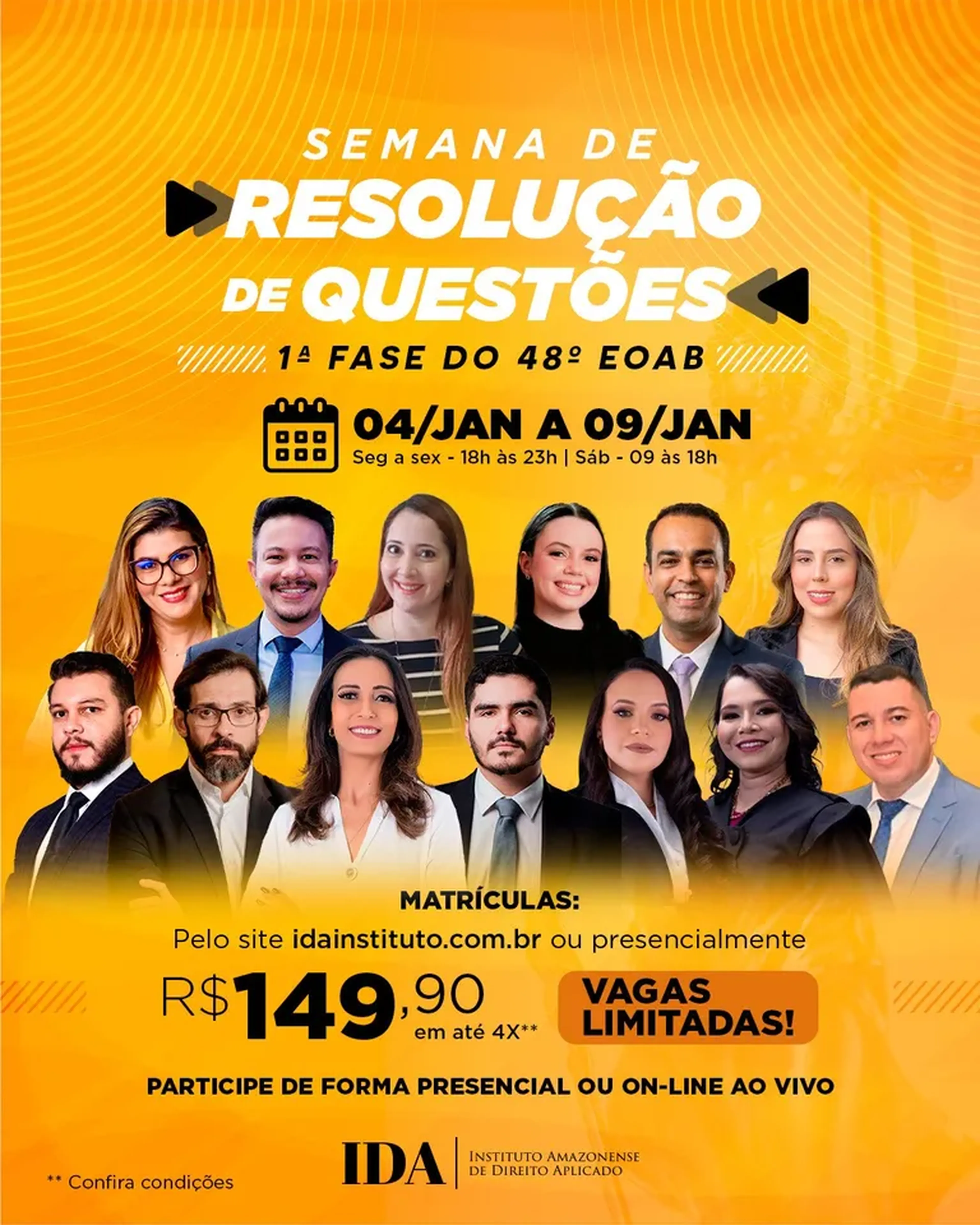 Semana de Resolução de Questões - OAB48 - 1ª Fase imagem