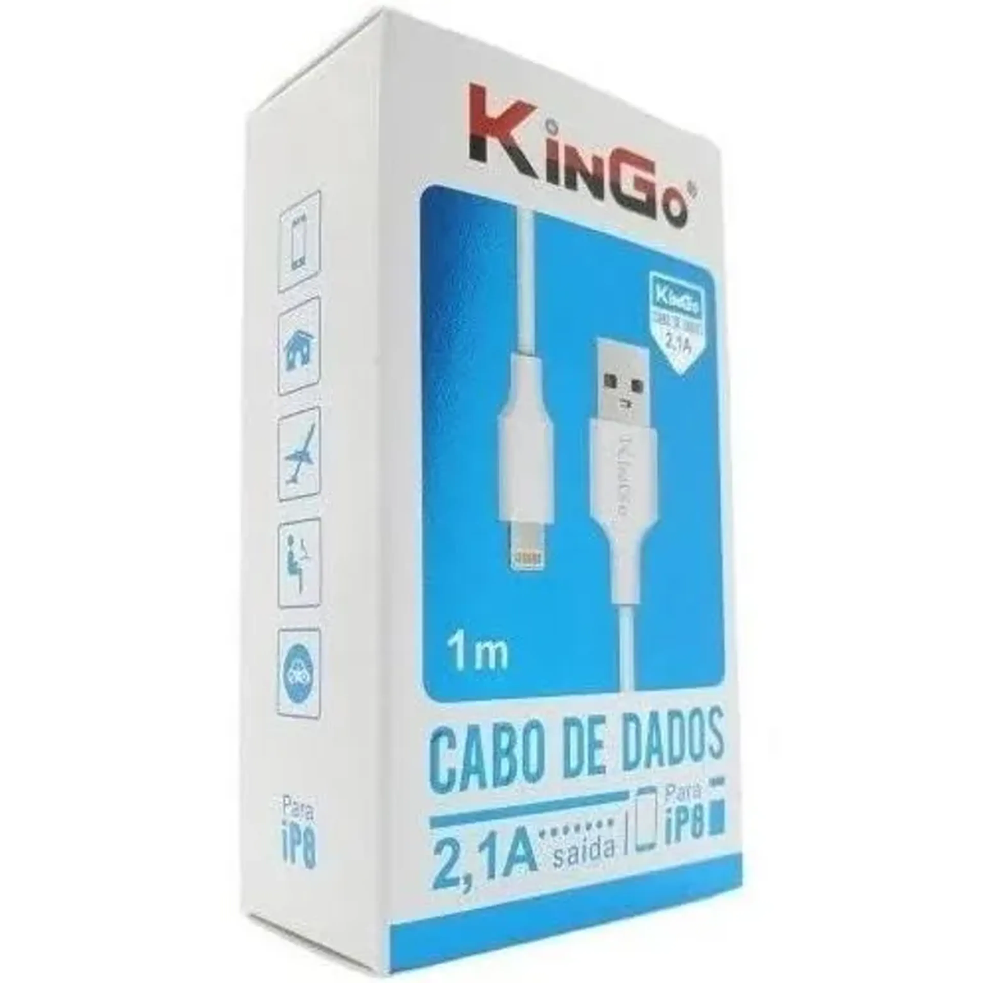 Cabo celular iphone 1m imagem