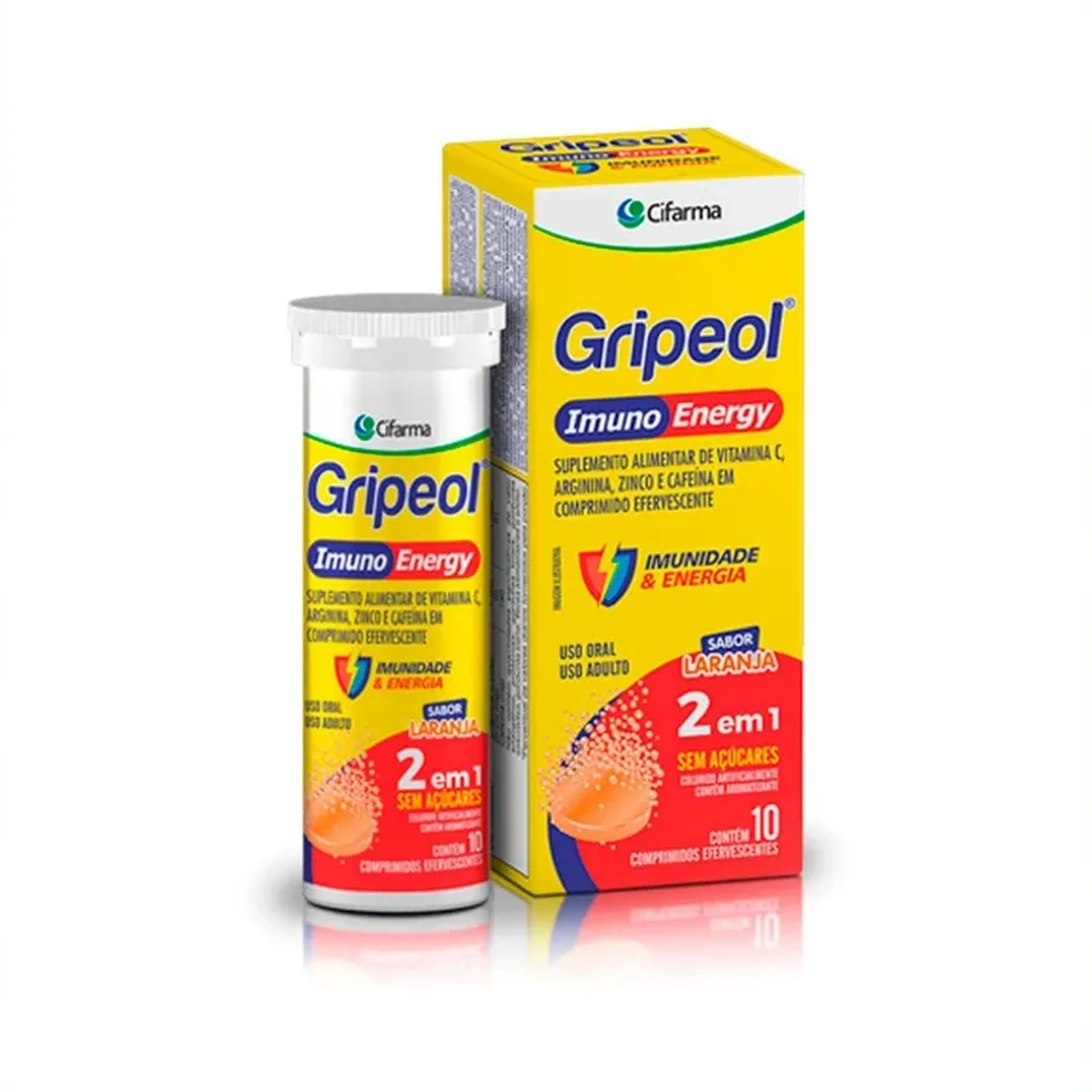 Gripeol Imuno Energy Vit C, Arginina, Zinco e cafe imagem