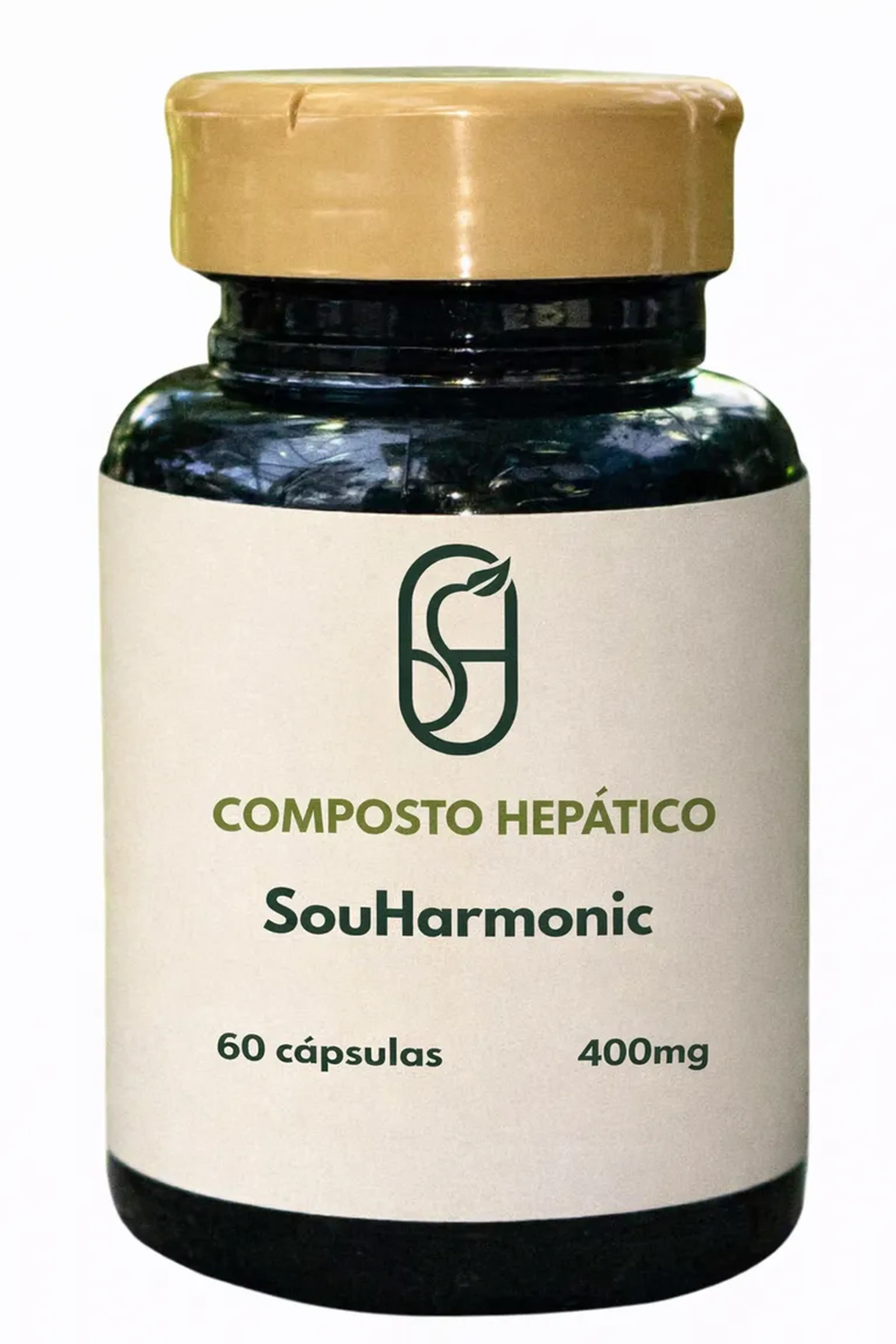 COMPOSTO HEPÁTICO - POTE COM 60 CÁPSULAS DE 400MG imagem