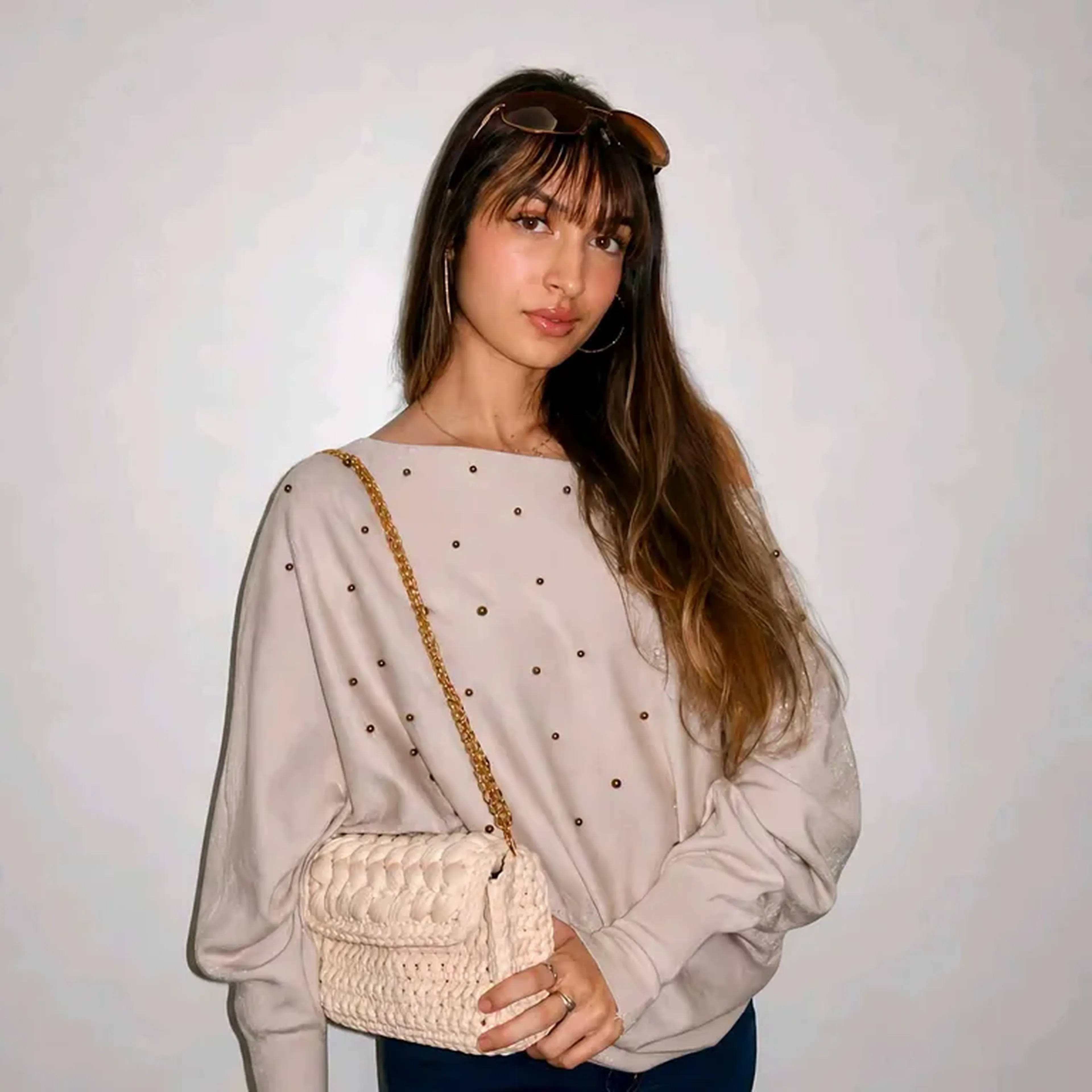 Bolsa Ana com Alça Crossbody 2x1 Tradicional: Dourada imagem