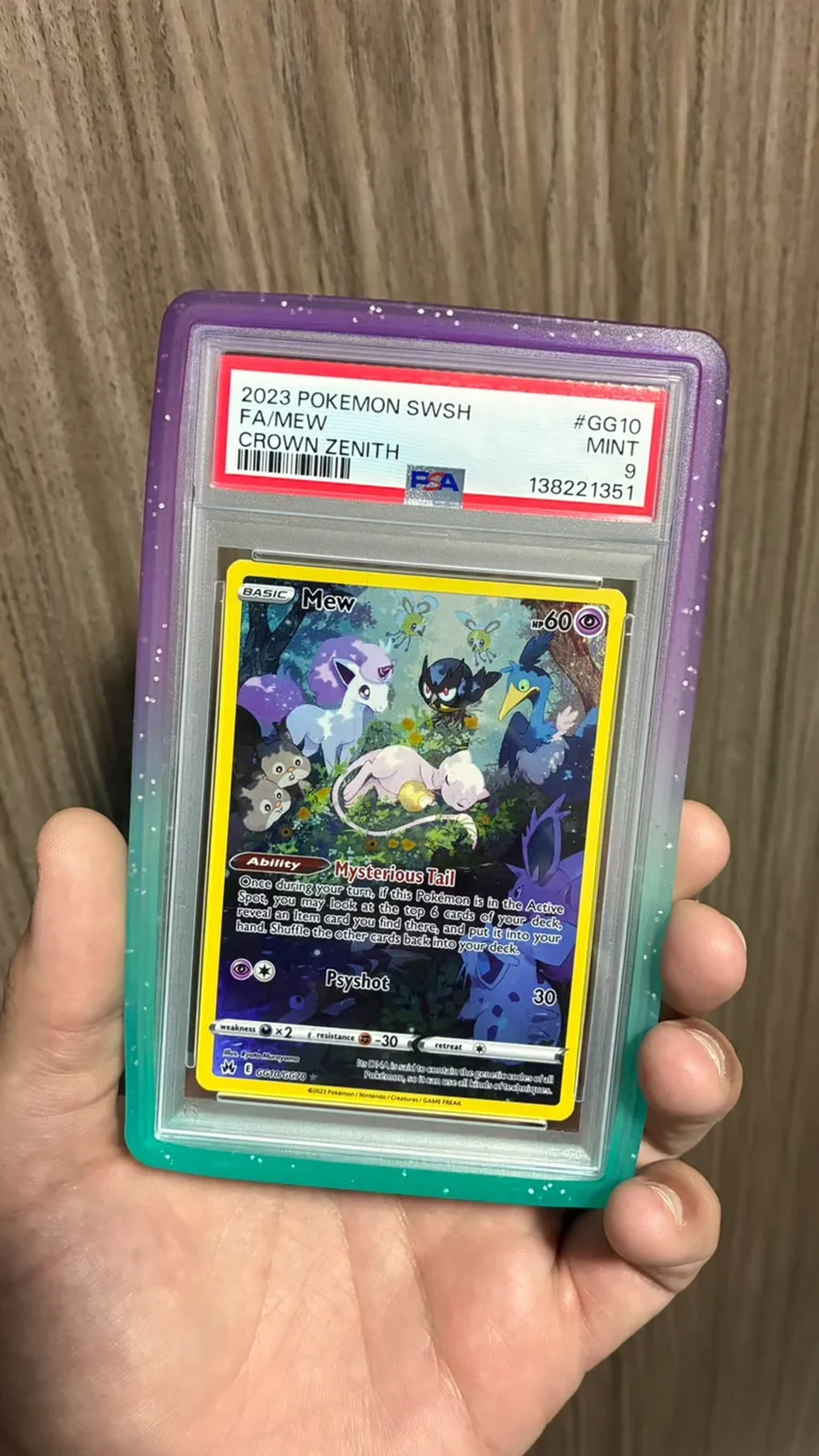 Mew PSA 9 + GG imagem