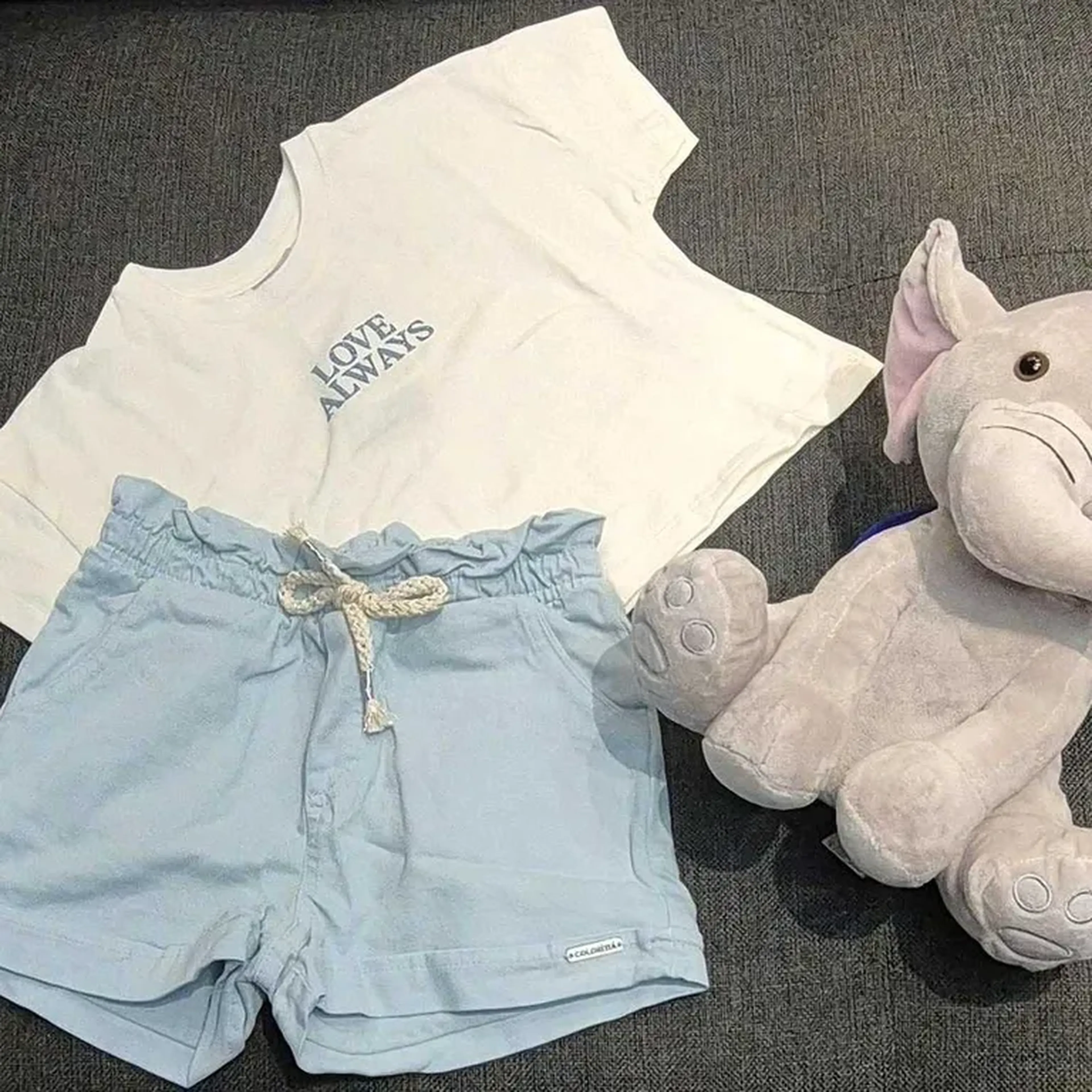 Conj Love shorts imagem