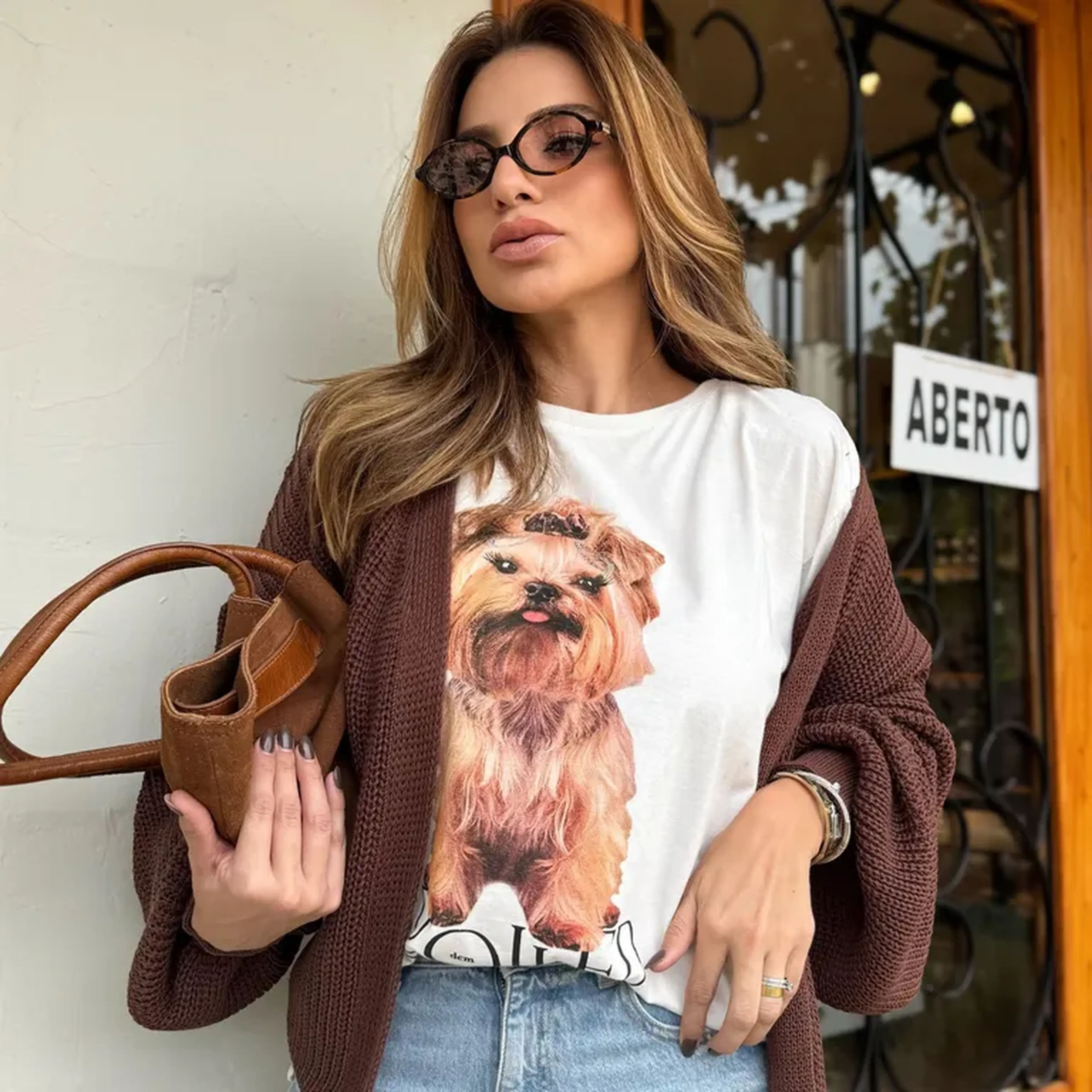 T-Shirt Estonada Spoiled York - Off White imagem