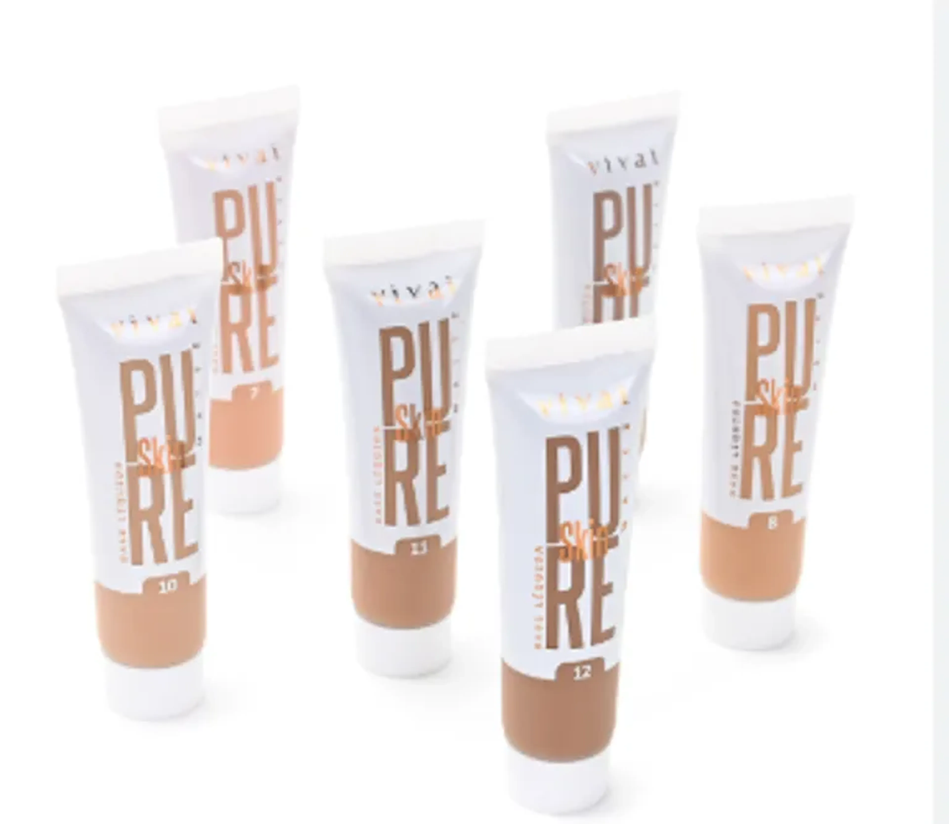 Base Líquida Matte Pure Skin Vivai – Cobertura Média, Toque Avel imagem